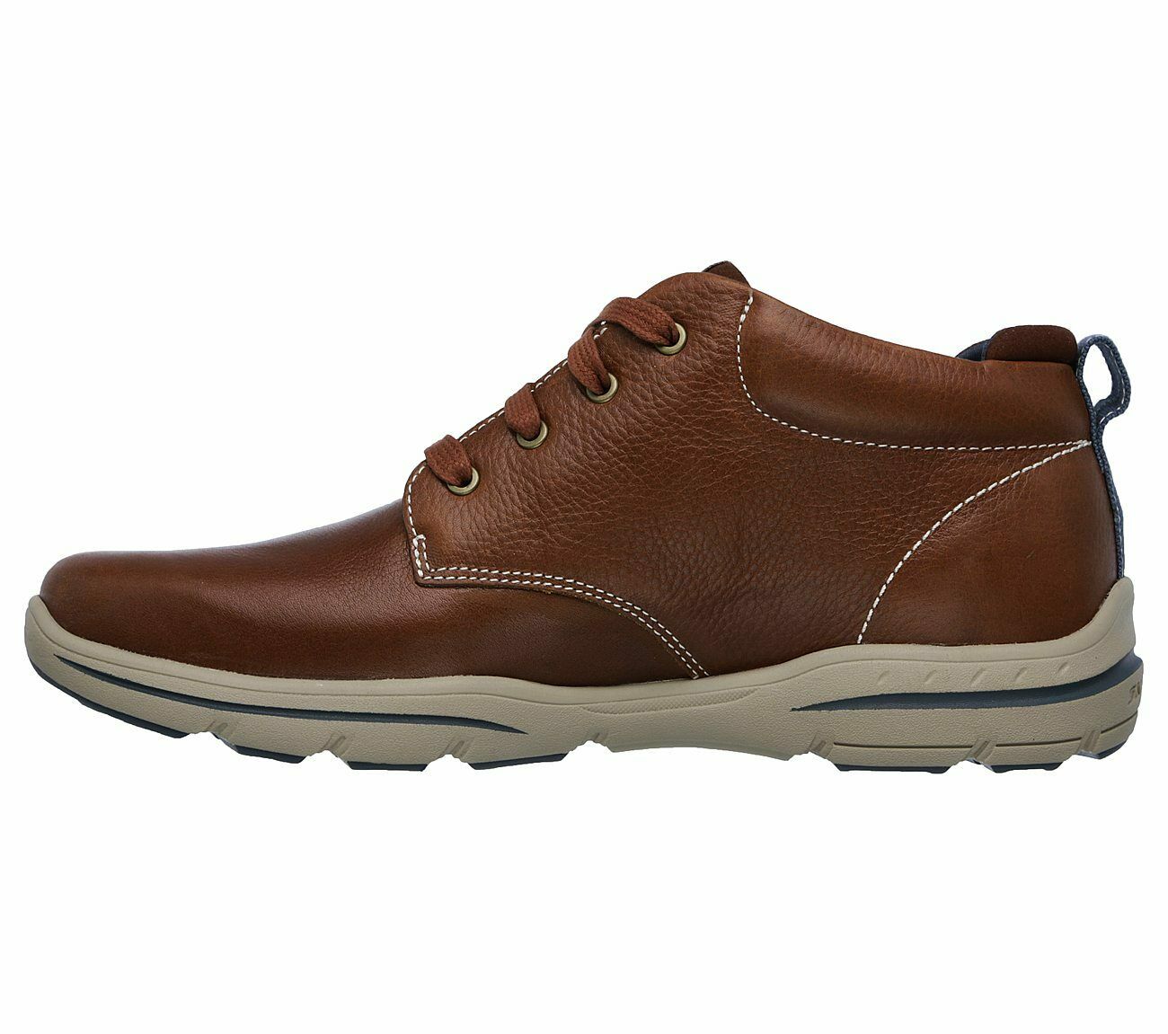Mens Skechers Harper-Meldon Leather Casual Lace Up Ankle Boots Sizes 6 ...