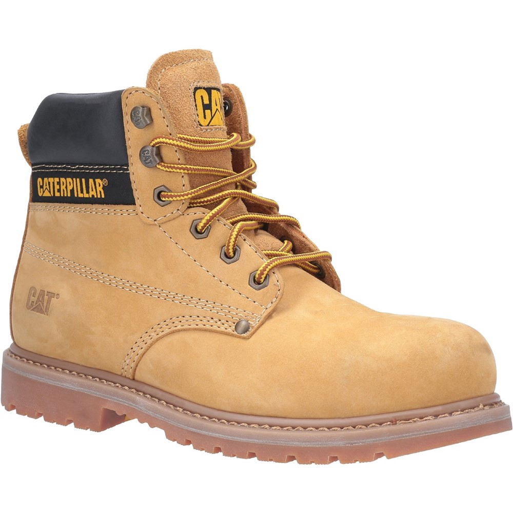 Mens Caterpillar PowerPlant Safety Classic Steel Toe Work Boots Sizes 6