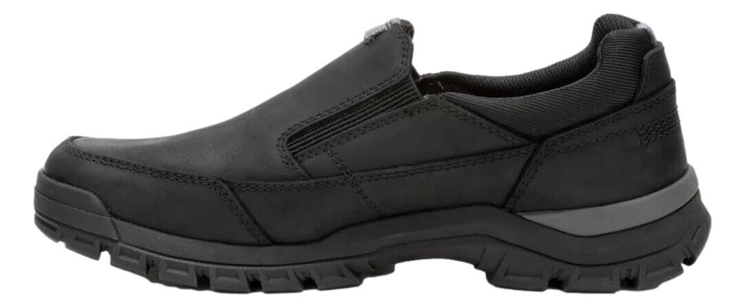 Caterpillar Threshold Herren Schwarz Slipper Freizeit Leder Sneaker Schuhe - Bild 4 von 6