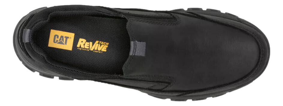 Caterpillar Threshold Herren Schwarz Slipper Freizeit Leder Sneaker Schuhe - Bild 6 von 6