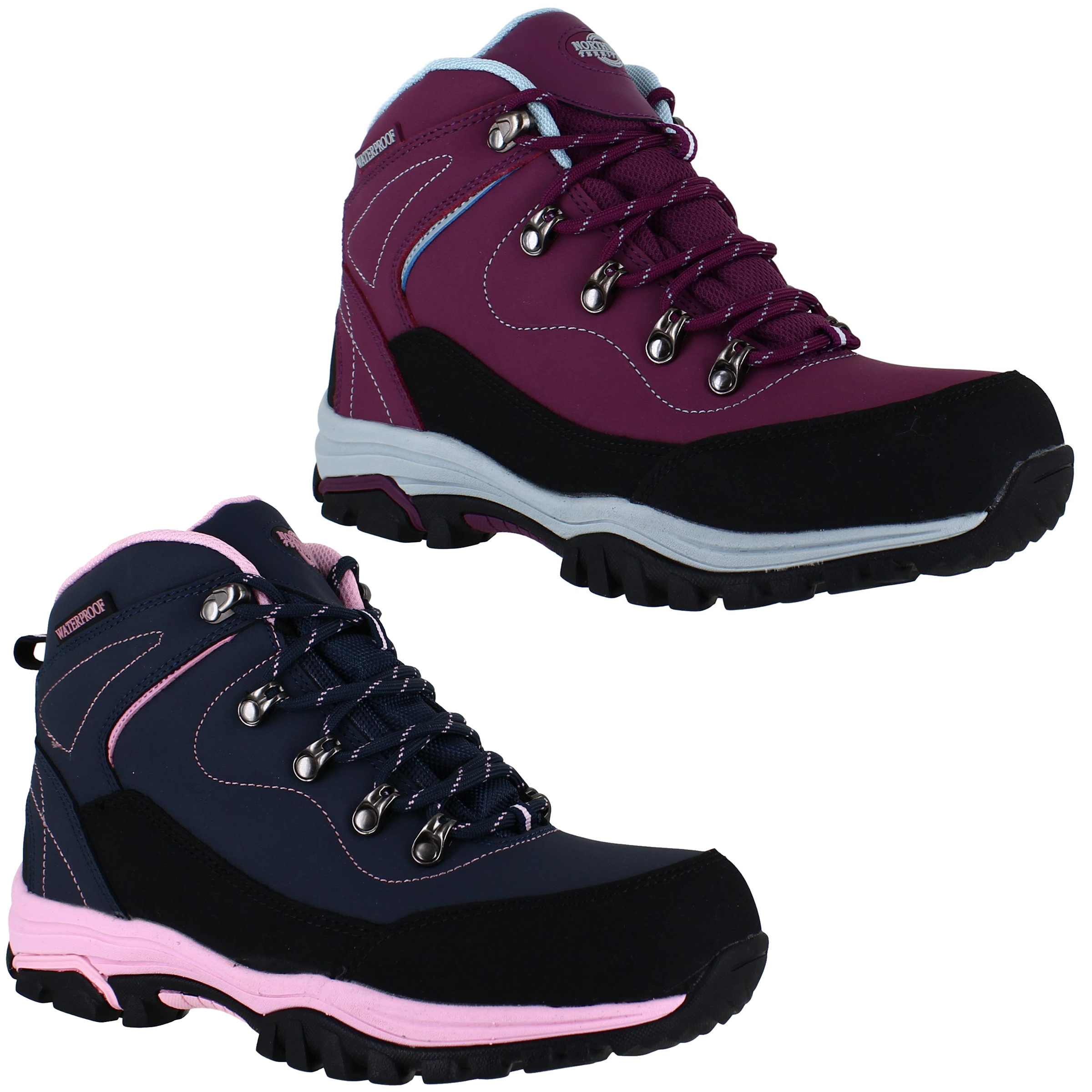 Womens Northwest Lightweight Hiking Waterproof Trek Walking Boots Sizes ...