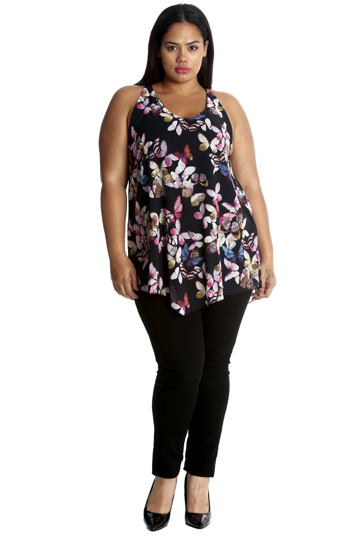 plus size hanky hem tops uk