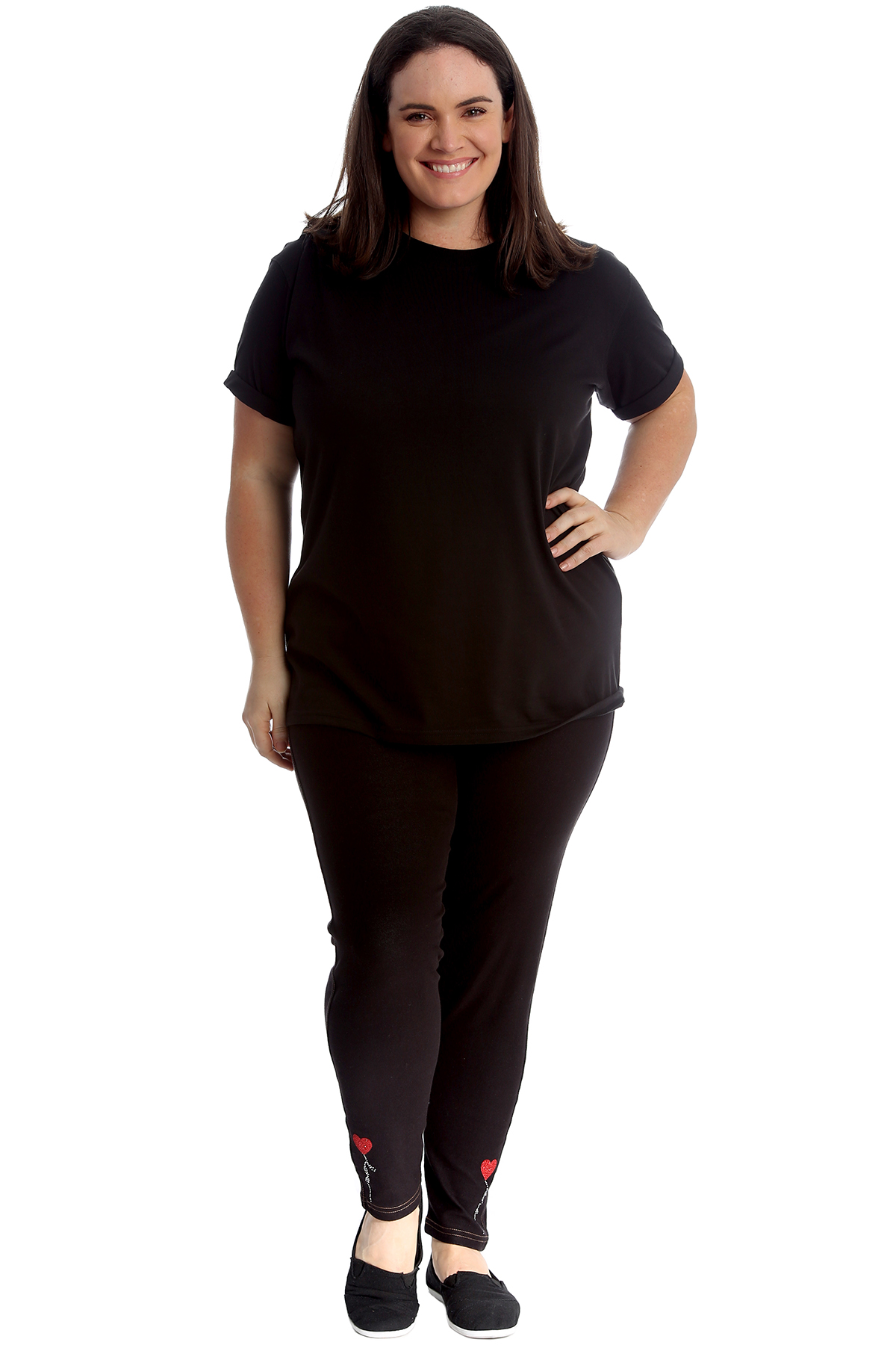 Leggings Lux 3/4 (Talla Plus) - Negro Reebok | Reebok Peru