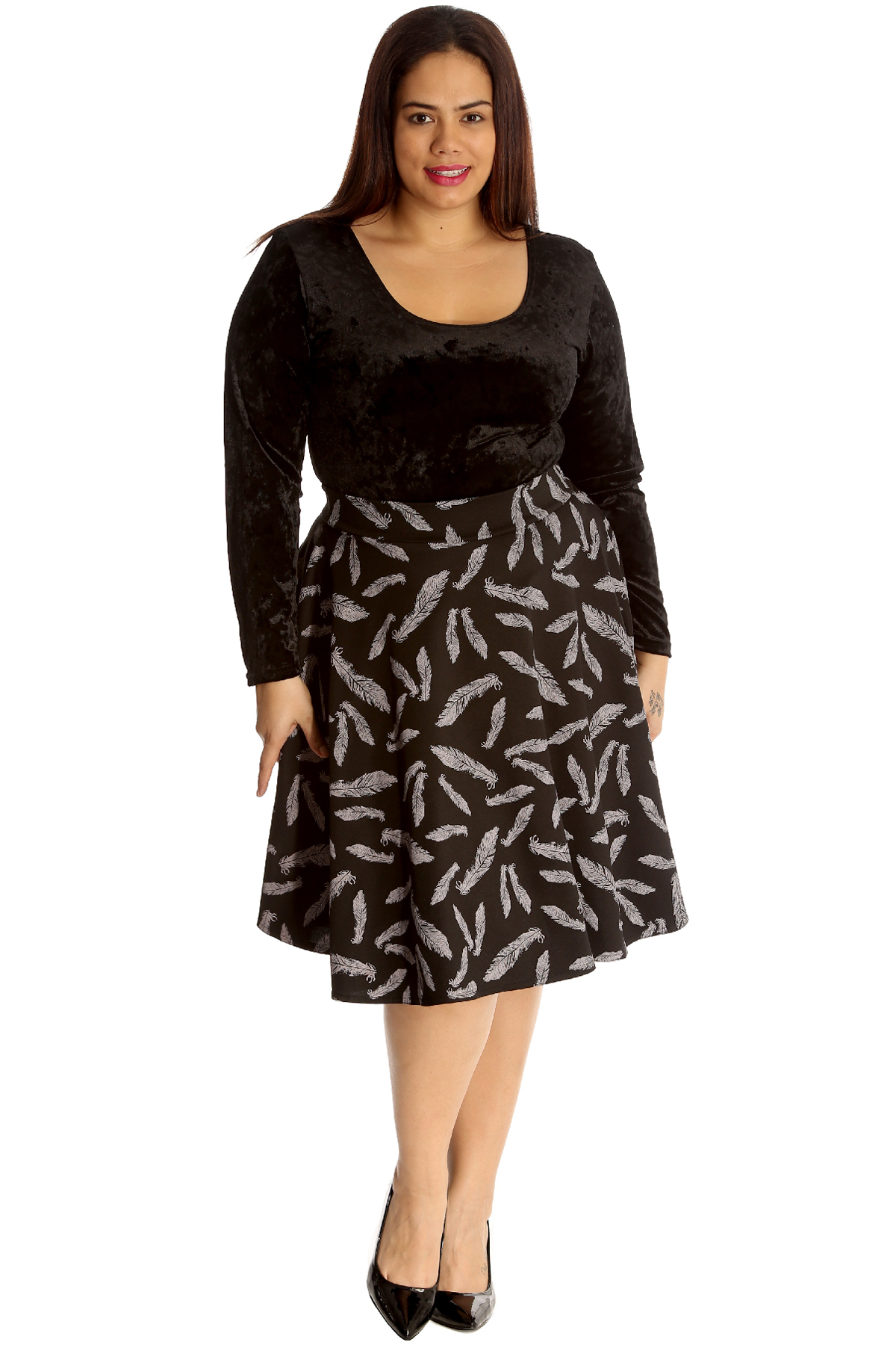 plus size formal skirts