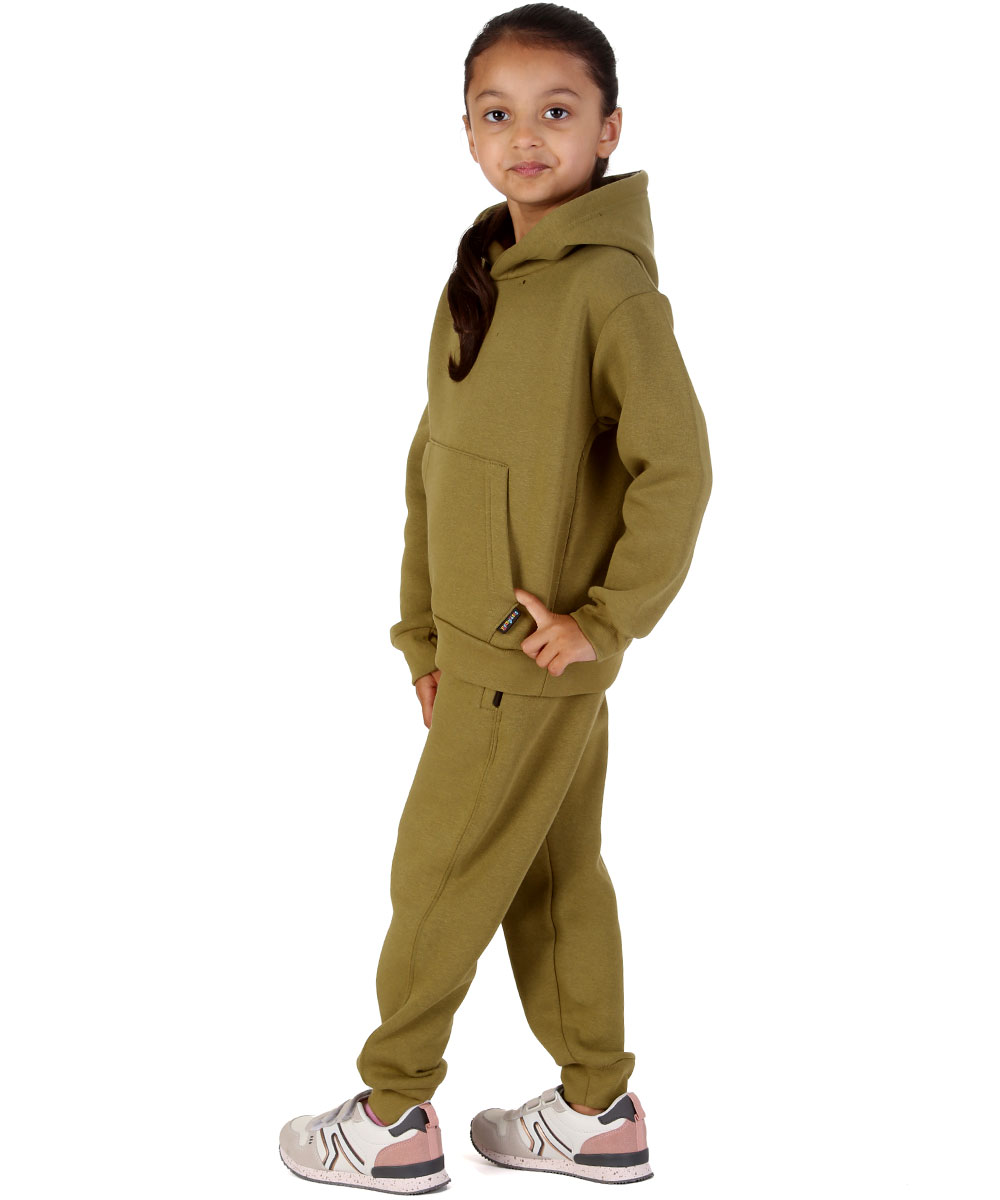 New Kids Tracksuit Fleece Overhead Hoodie Jogging Bottoms Drawstring Cuffed Warm - Picture 51 of 56