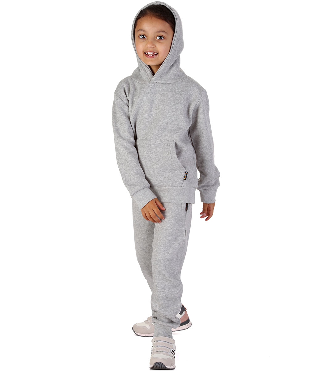 New Kids Tracksuit Fleece Overhead Hoodie Jogging Bottoms Drawstring Cuffed Warm - Picture 47 of 56