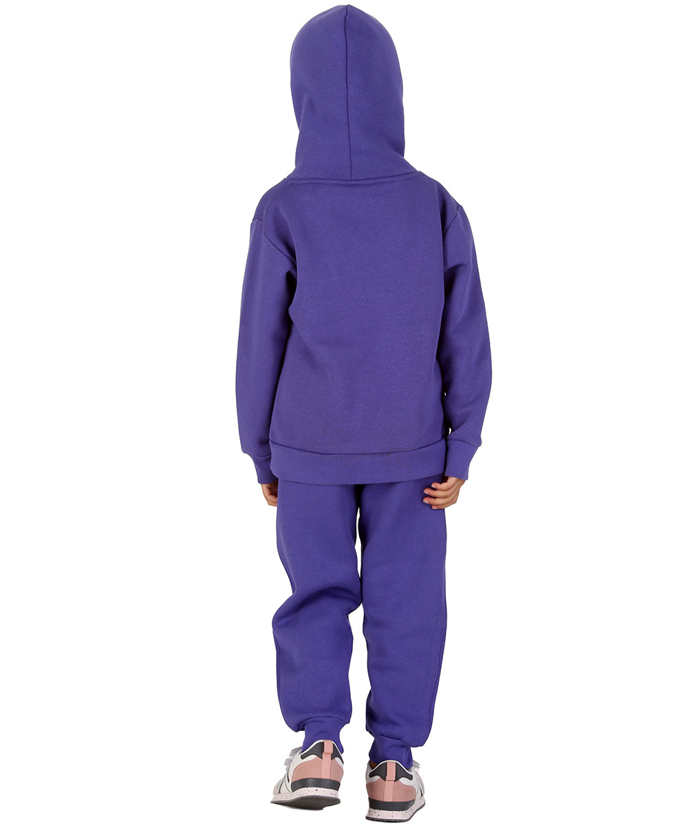 New Kids Tracksuit Fleece Overhead Hoodie Jogging Bottoms Drawstring Cuffed Warm - Picture 21 of 56