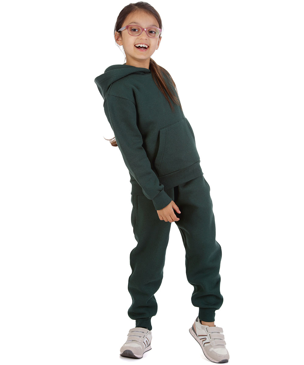 New Kids Tracksuit Fleece Overhead Hoodie Jogging Bottoms Drawstring Cuffed Warm - Picture 55 of 56