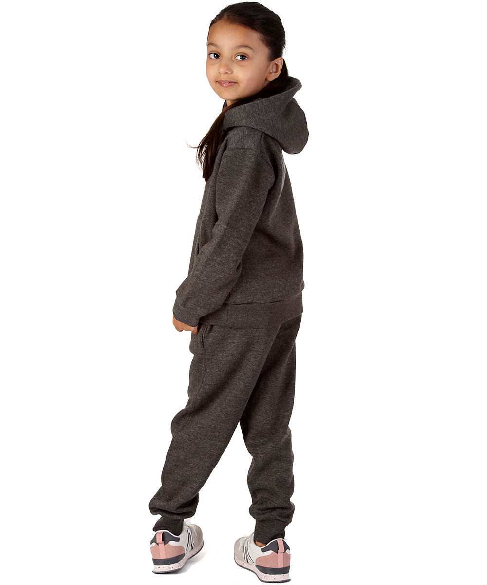 New Kids Tracksuit Fleece Overhead Hoodie Jogging Bottoms Drawstring Cuffed Warm - Picture 17 of 56