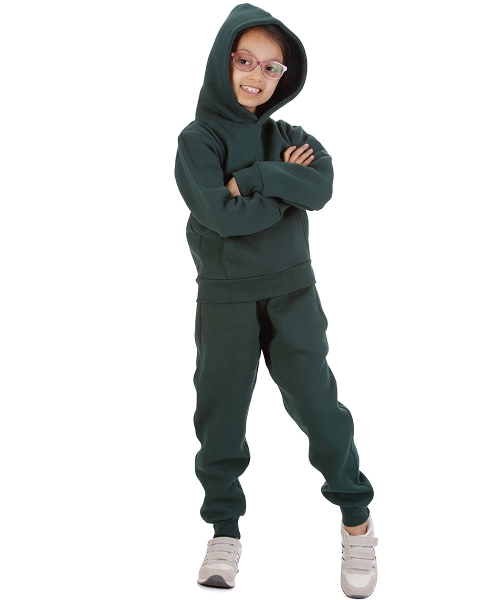 New Kids Tracksuit Fleece Overhead Hoodie Jogging Bottoms Drawstring Cuffed Warm - Picture 54 of 56