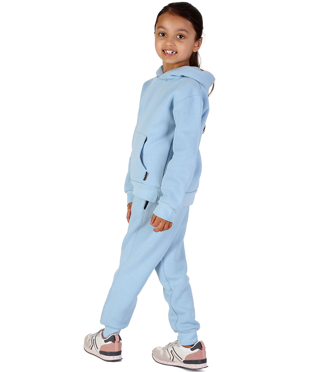 New Kids Tracksuit Fleece Overhead Hoodie Jogging Bottoms Drawstring Cuffed Warm - Picture 42 of 56