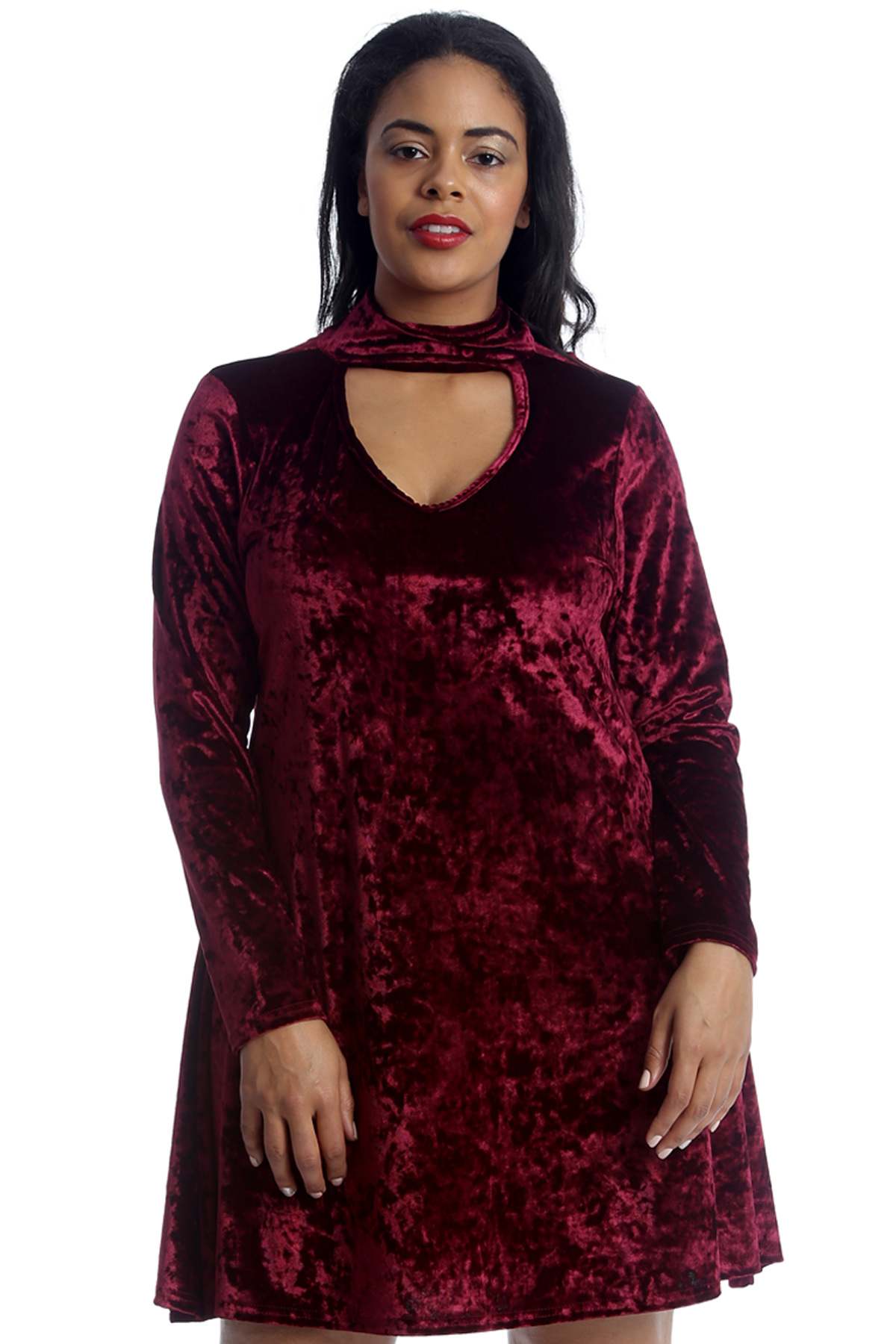 velvet plus size tops