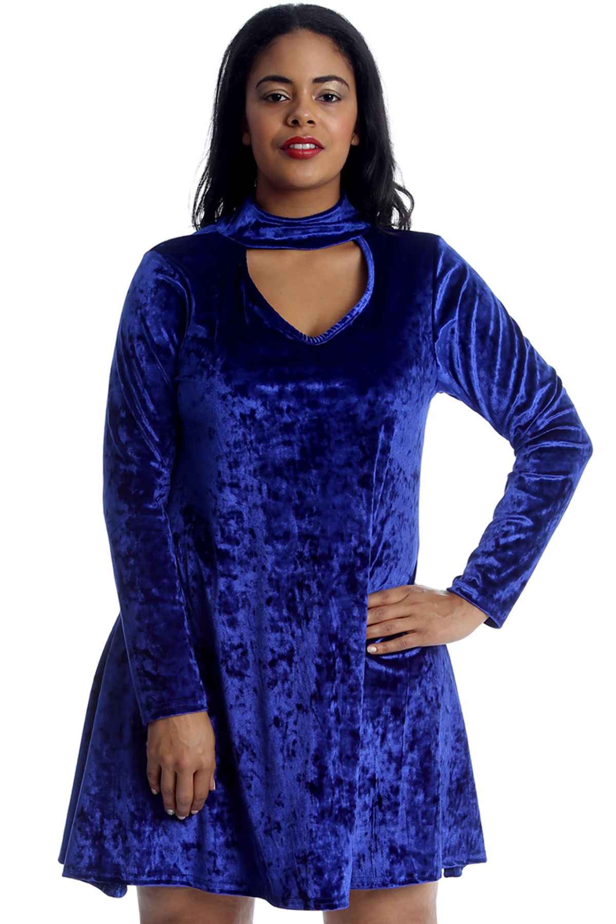 velvet plus size tops