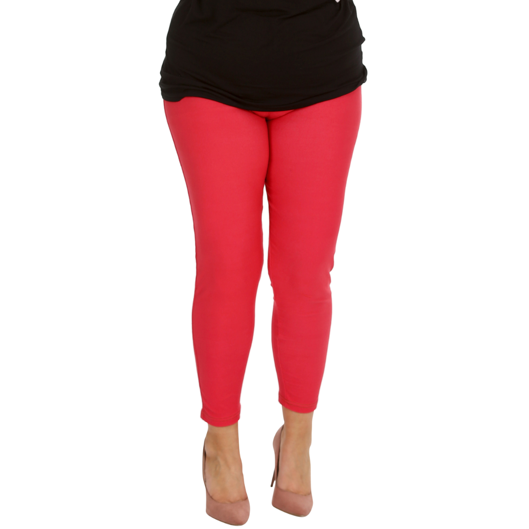 Nouvelle Women Plus Size Full Length Soft Stretchable Leggings Elasticated Waist