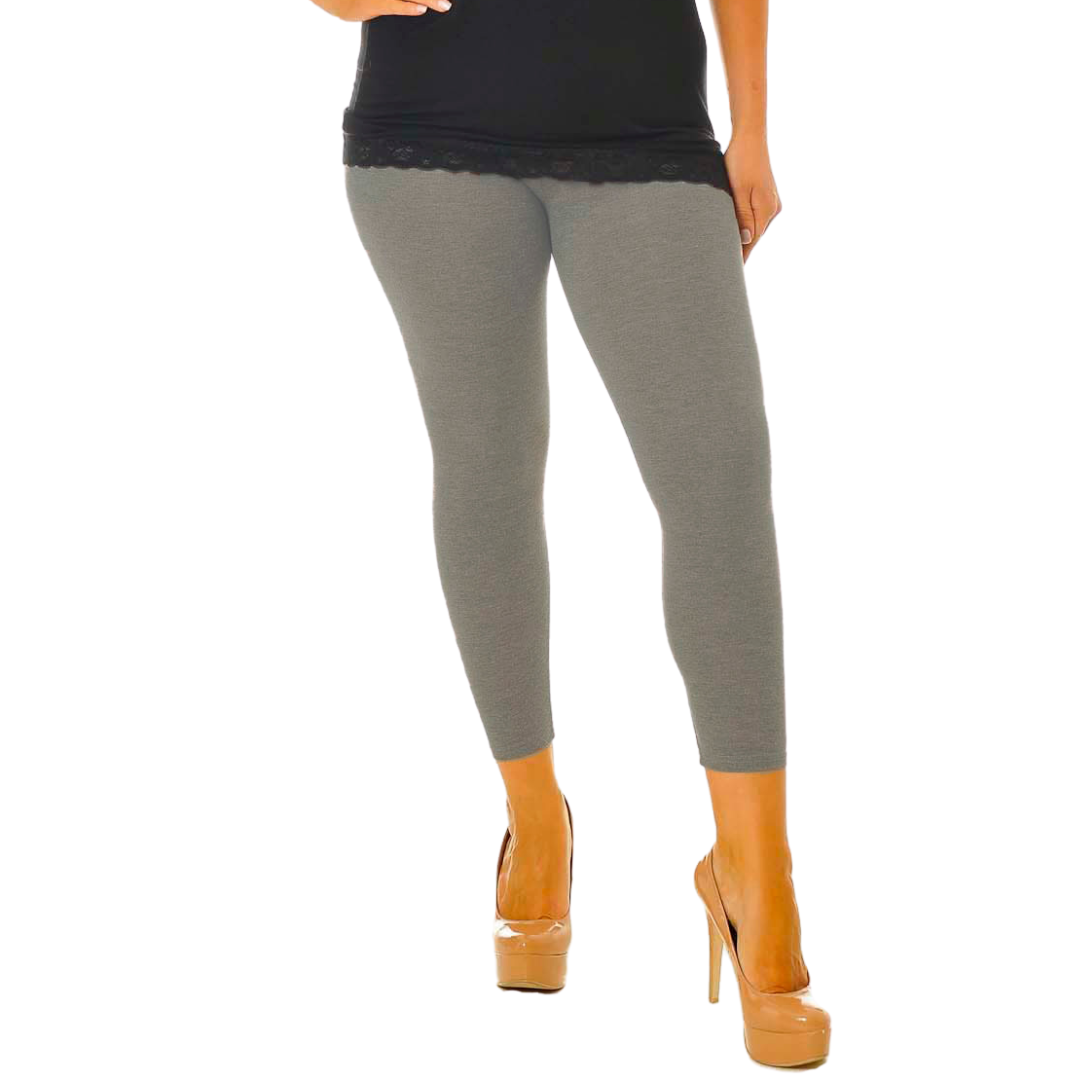 Nouvelle Women Plus Size Full Length Soft Stretchable Leggings Elasticated Waist - Picture 15 of 47