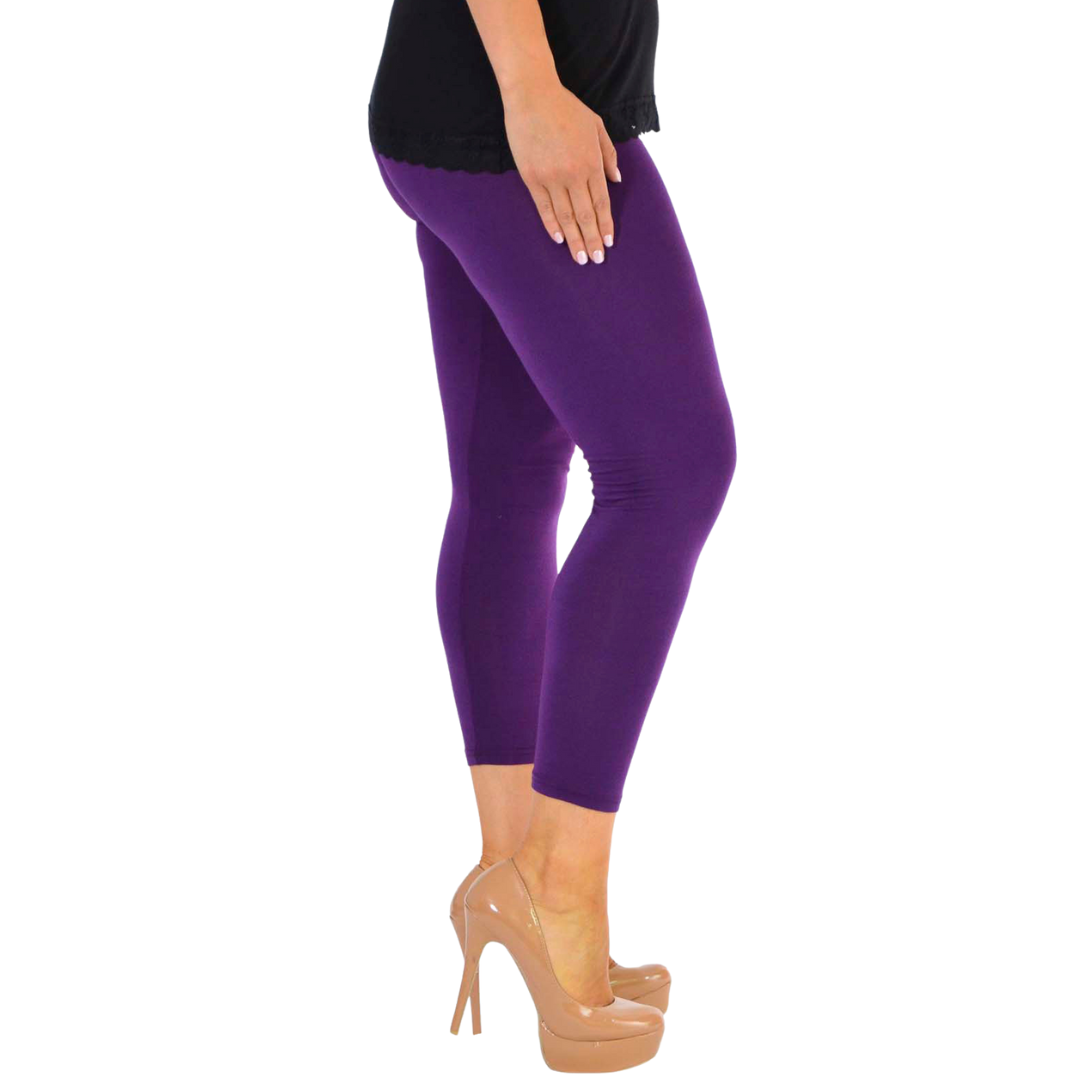 Nouvelle Women Plus Size Full Length Soft Stretchable Leggings Elasticated Waist - Picture 21 of 47
