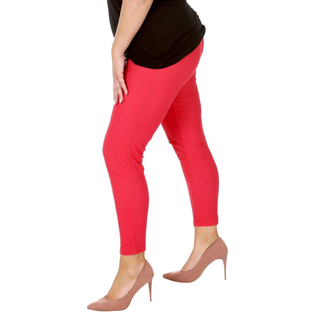 Nouvelle Women Plus Size Full Length Soft Stretchable Leggings Elasticated Waist - Picture 27 of 47