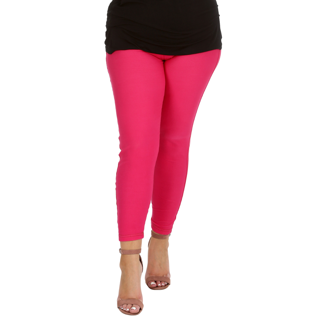 Nouvelle Women Plus Size Full Length Soft Stretchable Leggings Elasticated Waist - Picture 6 of 47