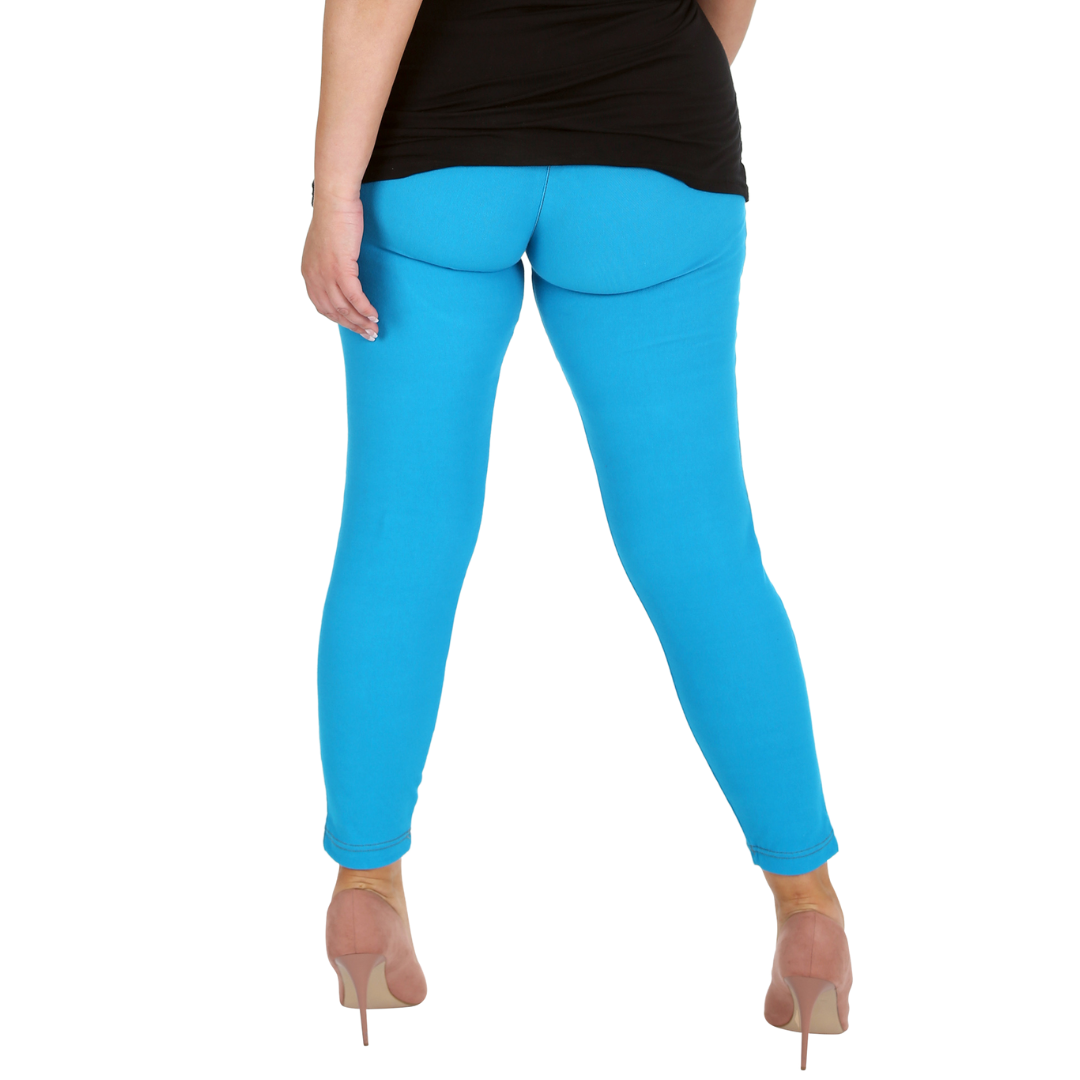 Nouvelle Women Plus Size Full Length Soft Stretchable Leggings Elasticated Waist - Picture 43 of 47