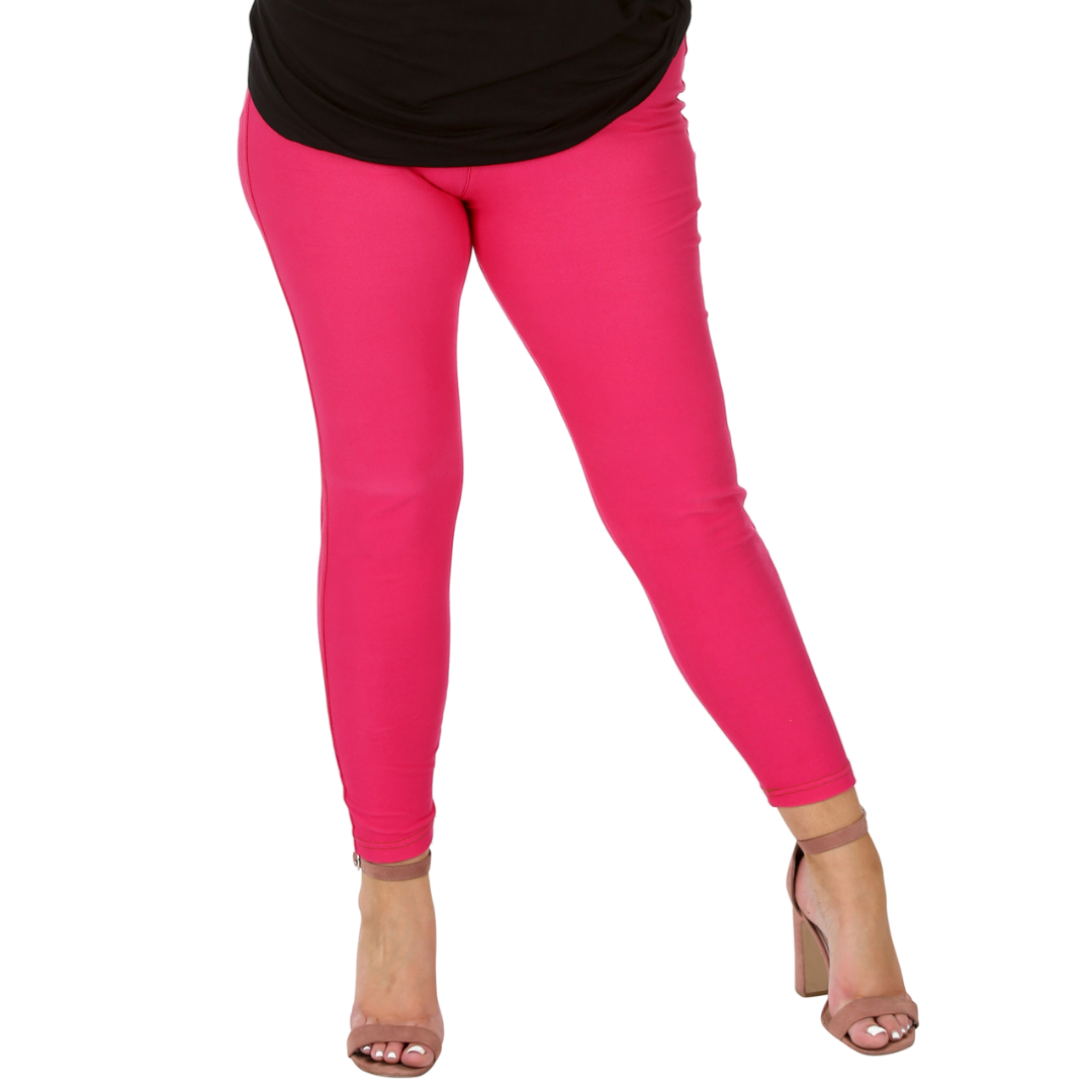 Nouvelle Women Plus Size Full Length Soft Stretchable Leggings Elasticated Waist - Picture 10 of 47