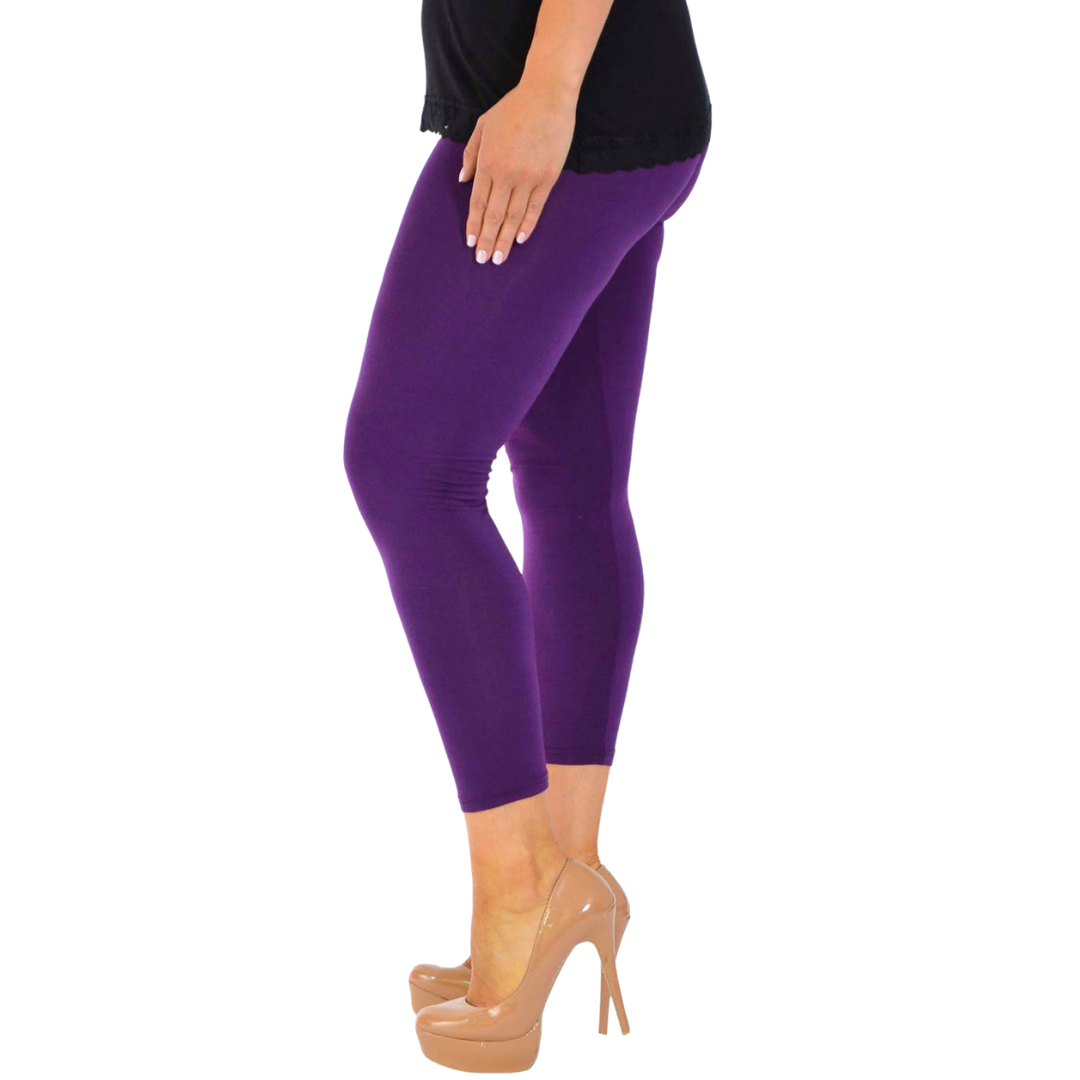 Nouvelle Women Plus Size Full Length Soft Stretchable Leggings Elasticated Waist - Picture 23 of 47
