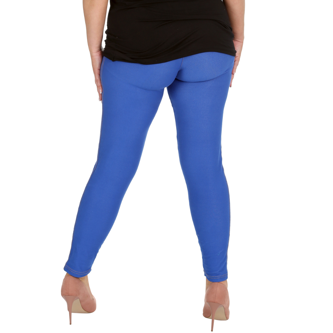 Nouvelle Women Plus Size Full Length Soft Stretchable Leggings Elasticated Waist - Picture 47 of 47
