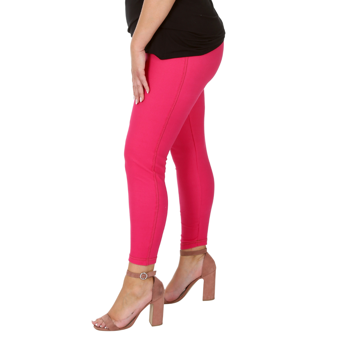 Nouvelle Women Plus Size Full Length Soft Stretchable Leggings Elasticated Waist - Picture 7 of 47