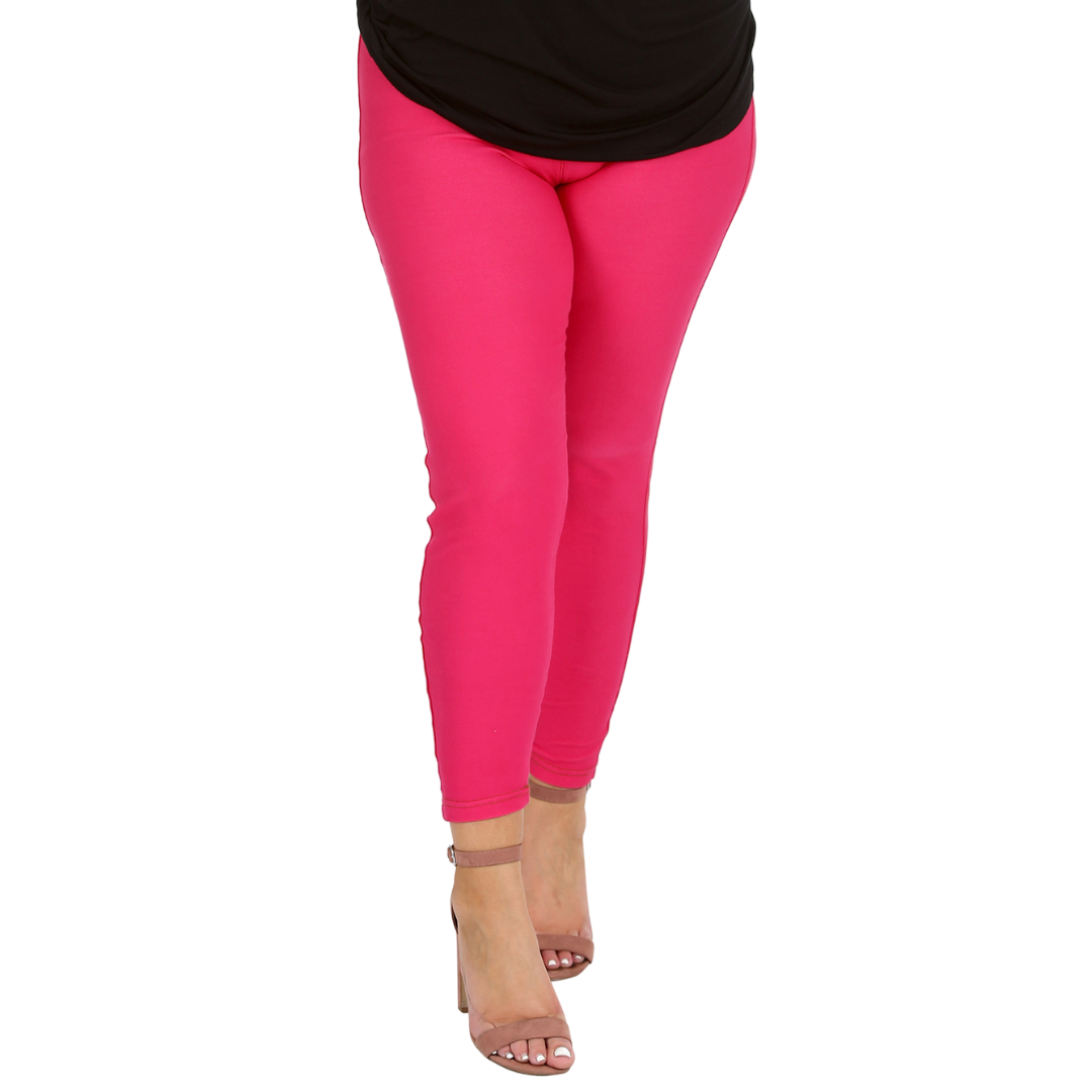 Nouvelle Women Plus Size Full Length Soft Stretchable Leggings Elasticated Waist - Picture 9 of 47