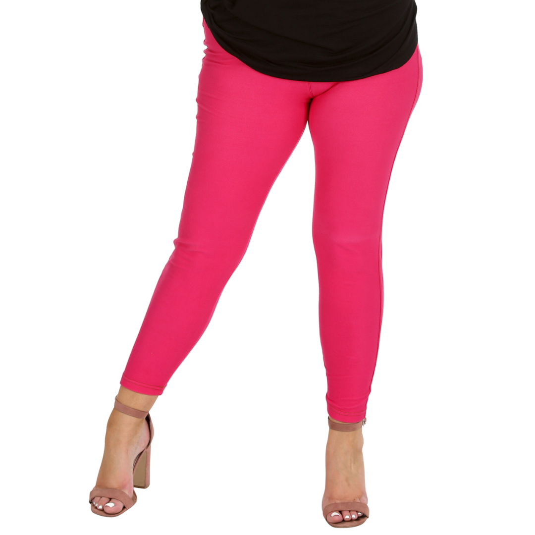 Nouvelle Women Plus Size Full Length Soft Stretchable Leggings Elasticated Waist - Picture 12 of 47