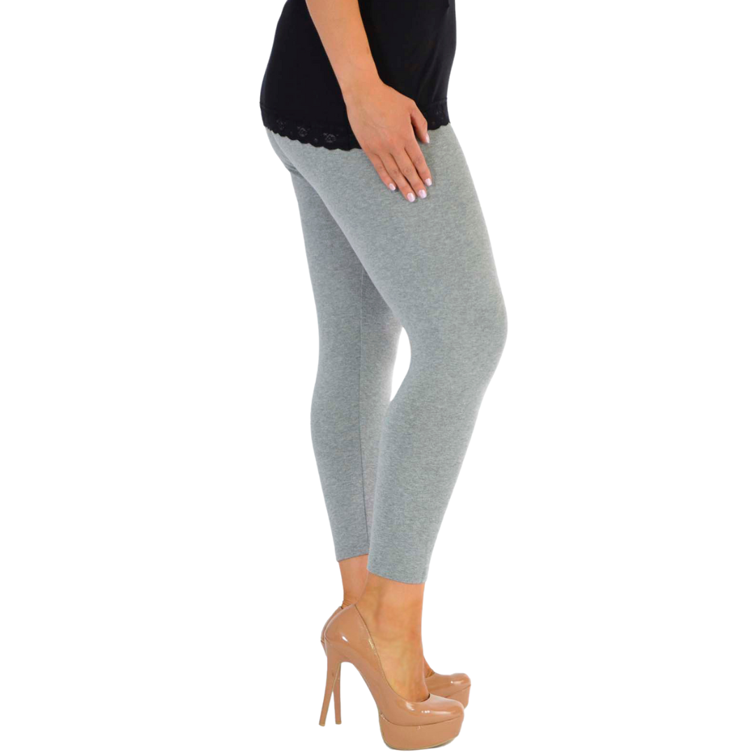 Nouvelle Women Plus Size Full Length Soft Stretchable Leggings Elasticated Waist - Picture 17 of 47