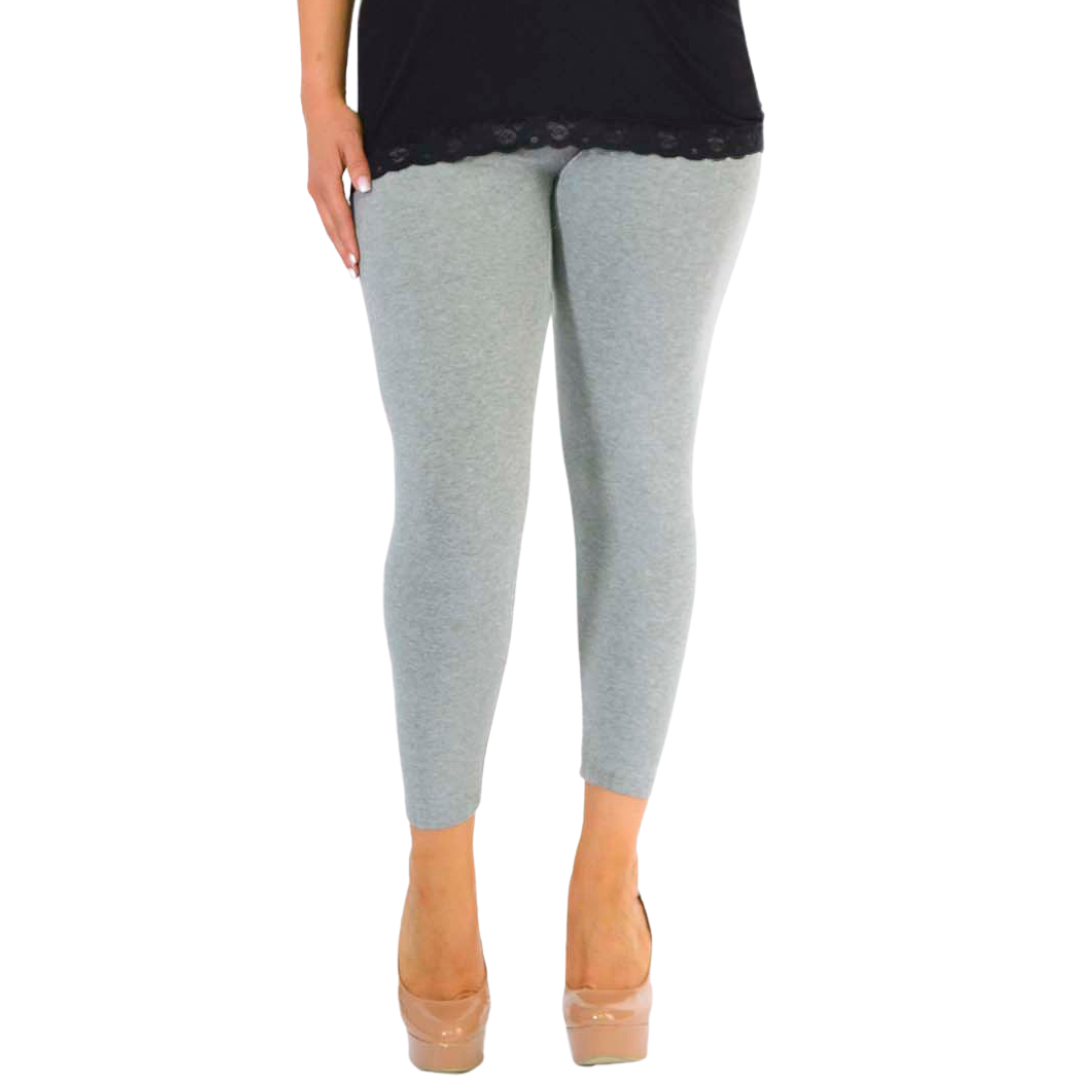 Nouvelle Women Plus Size Full Length Soft Stretchable Leggings Elasticated Waist - Picture 18 of 47