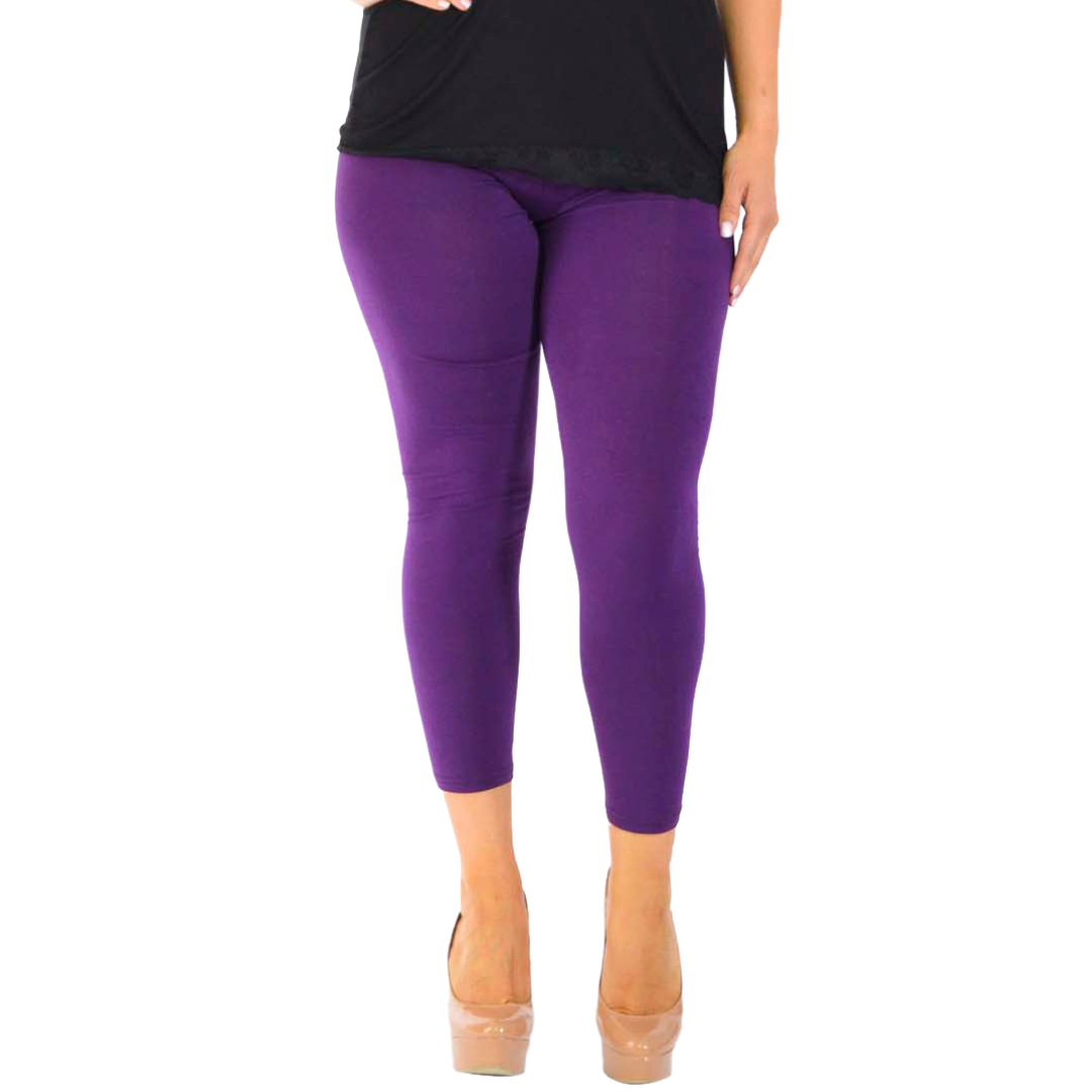 Nouvelle Women Plus Size Full Length Soft Stretchable Leggings Elasticated Waist - Picture 24 of 47