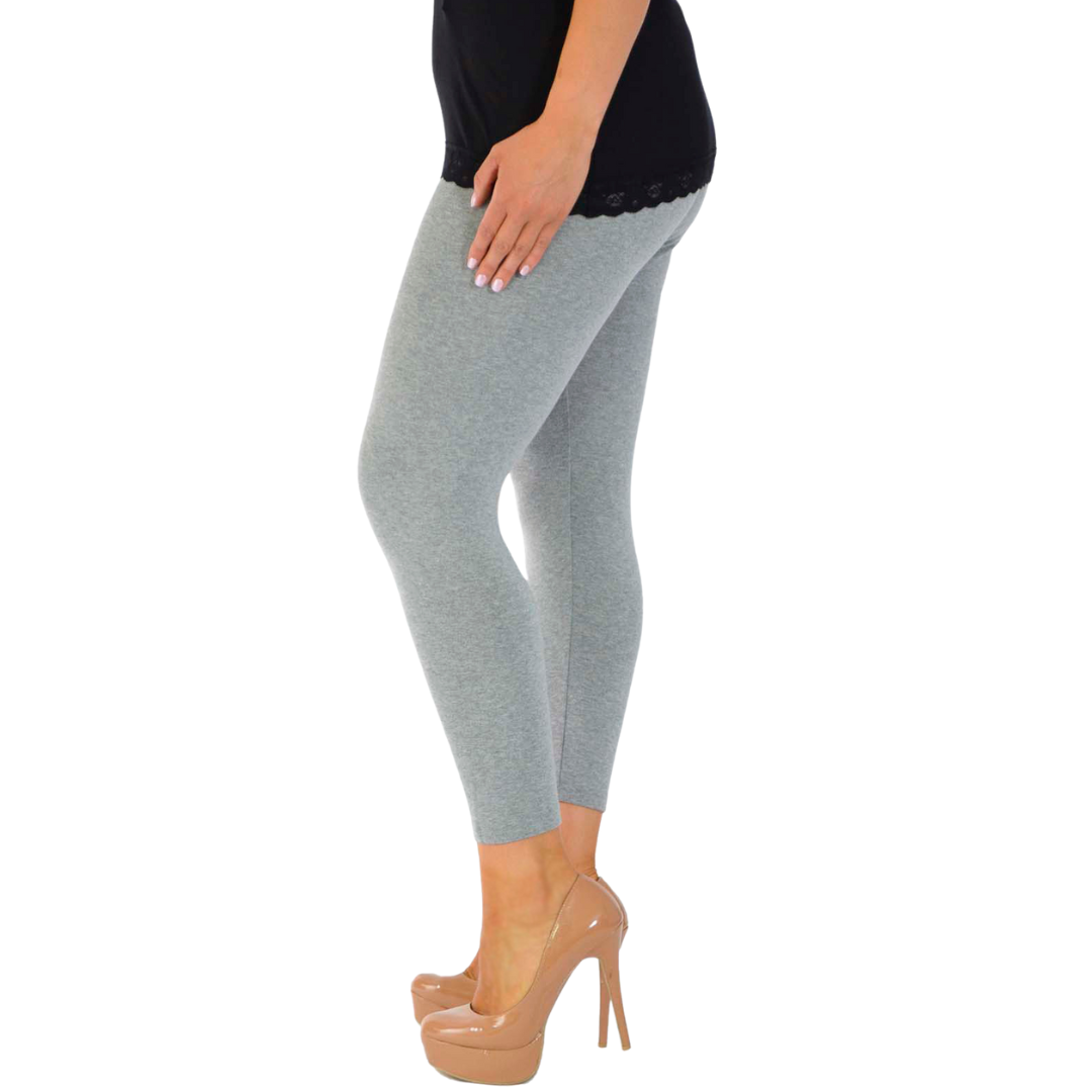 Nouvelle Women Plus Size Full Length Soft Stretchable Leggings Elasticated Waist - Picture 19 of 47