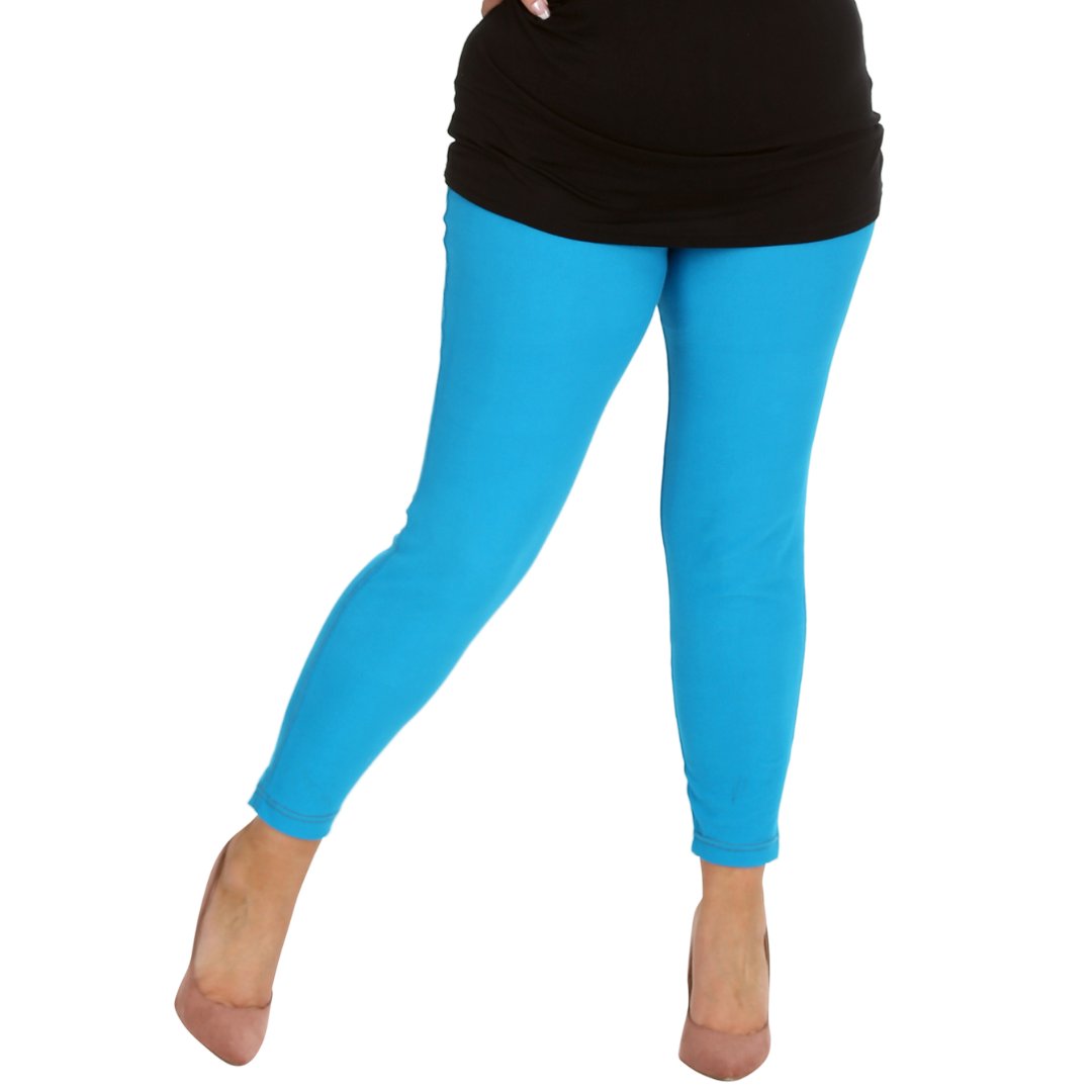 Nouvelle Women Plus Size Full Length Soft Stretchable Leggings Elasticated Waist - Picture 39 of 47