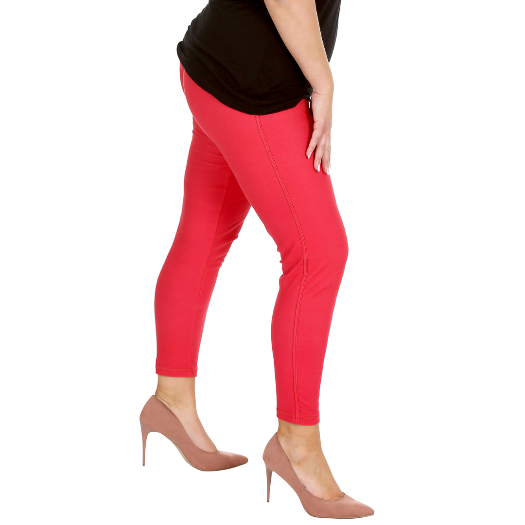 Nouvelle Women Plus Size Full Length Soft Stretchable Leggings Elasticated Waist - Picture 28 of 47