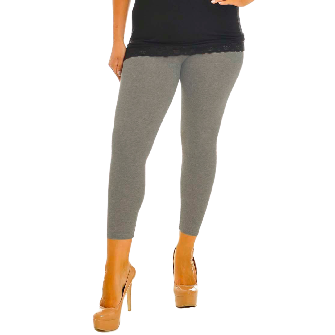 Nouvelle Women Plus Size Full Length Soft Stretchable Leggings Elasticated Waist - Picture 13 of 47