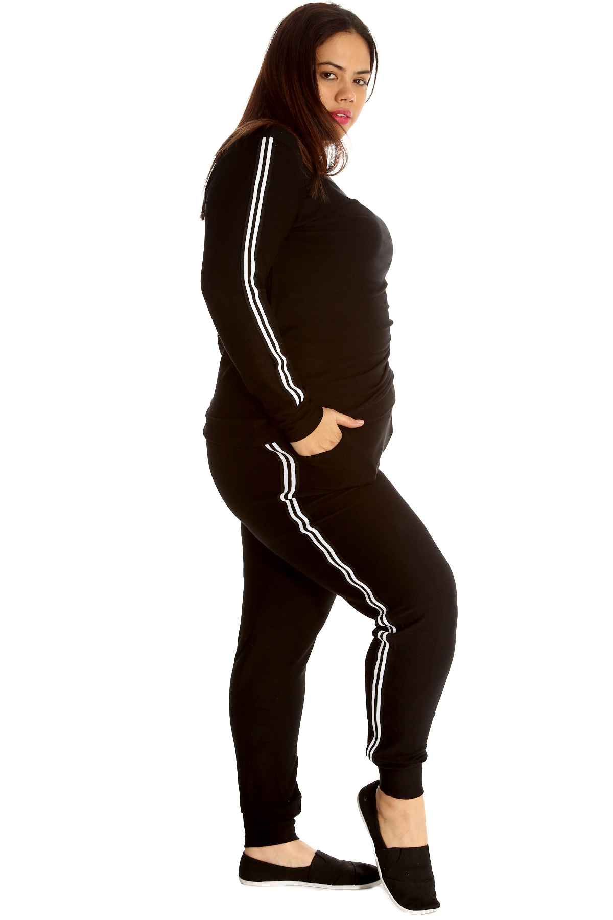 open cuff tracksuit bottoms