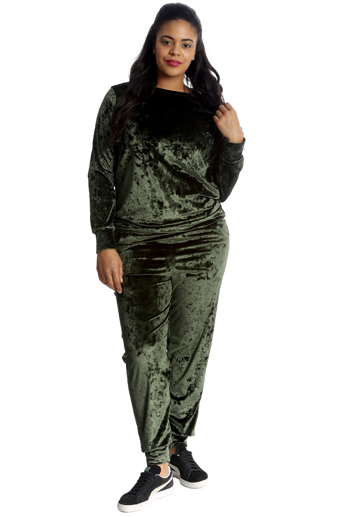 velour plus size tracksuit