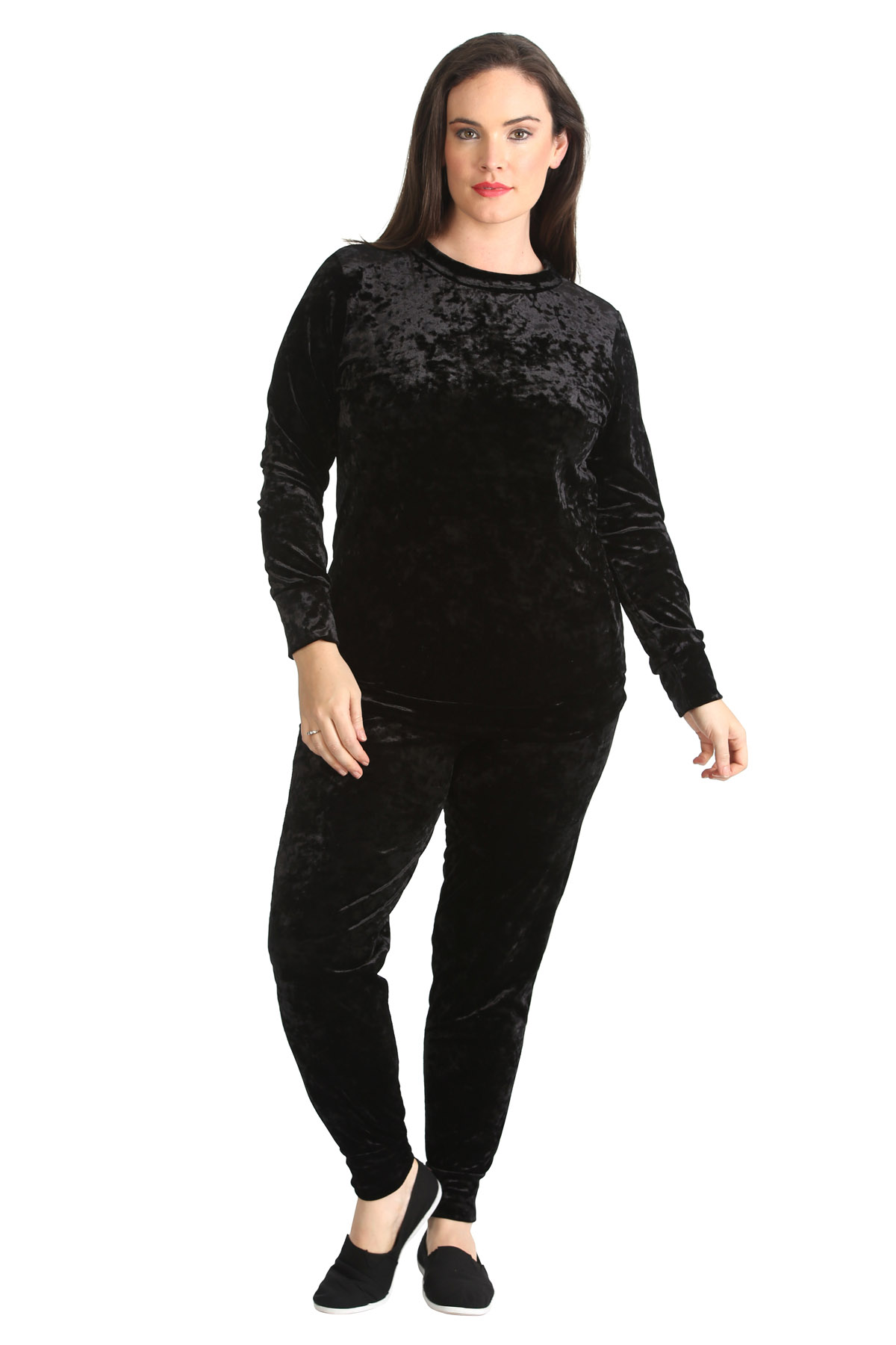 black plus size tracksuit