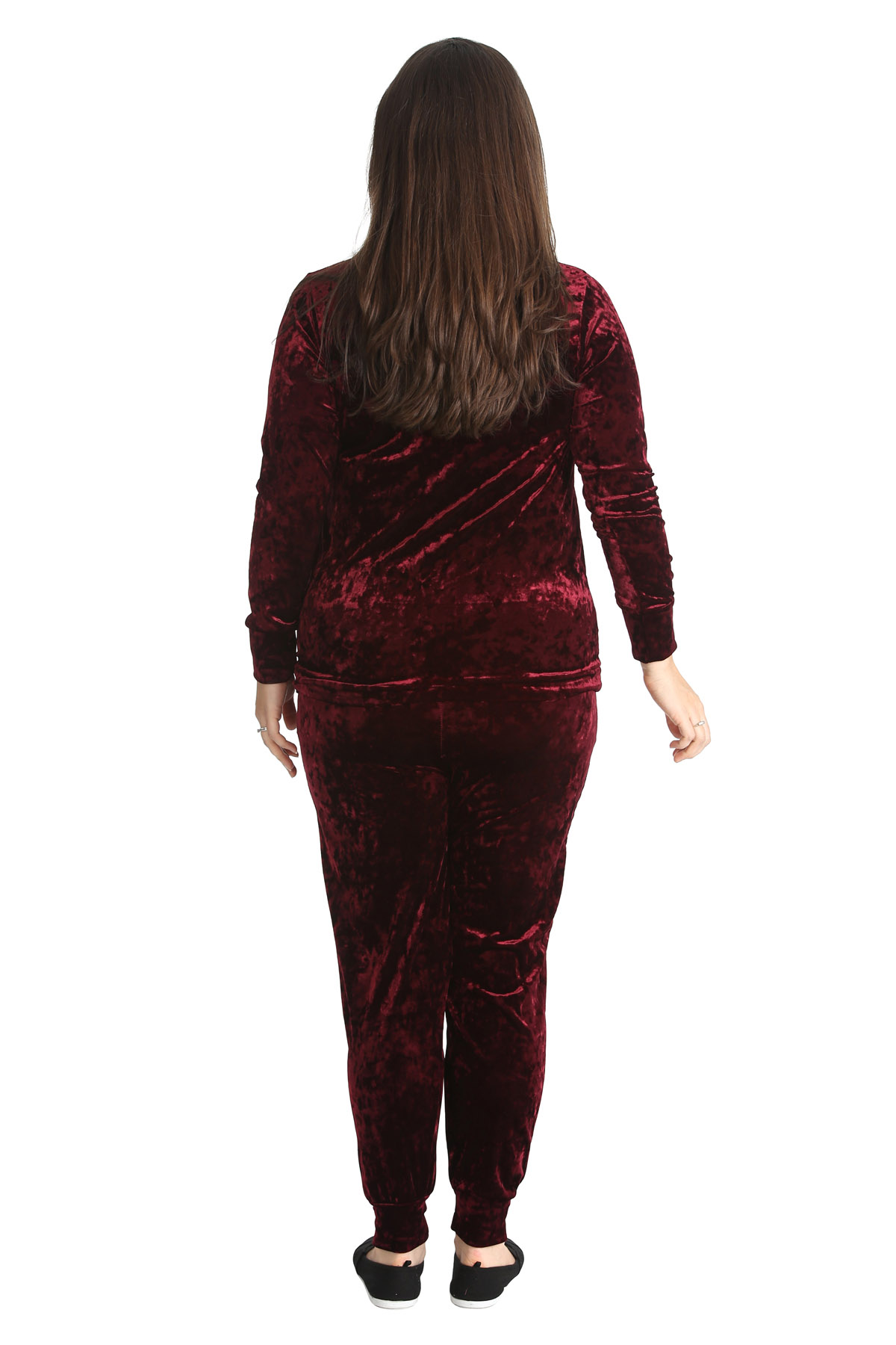 Nouveau Aux femmes Survêtement Dames Velours Haut Bottoms ...