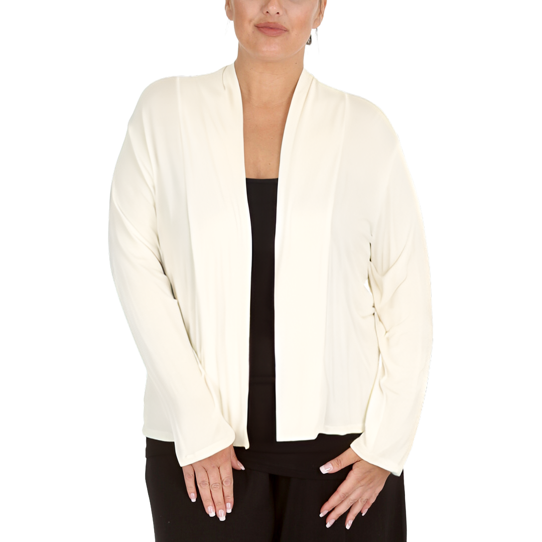 Nouvelle Women Plus Size Ladies Shrug Scallop Lace Back Cardigan Hip Length - Picture 28 of 34