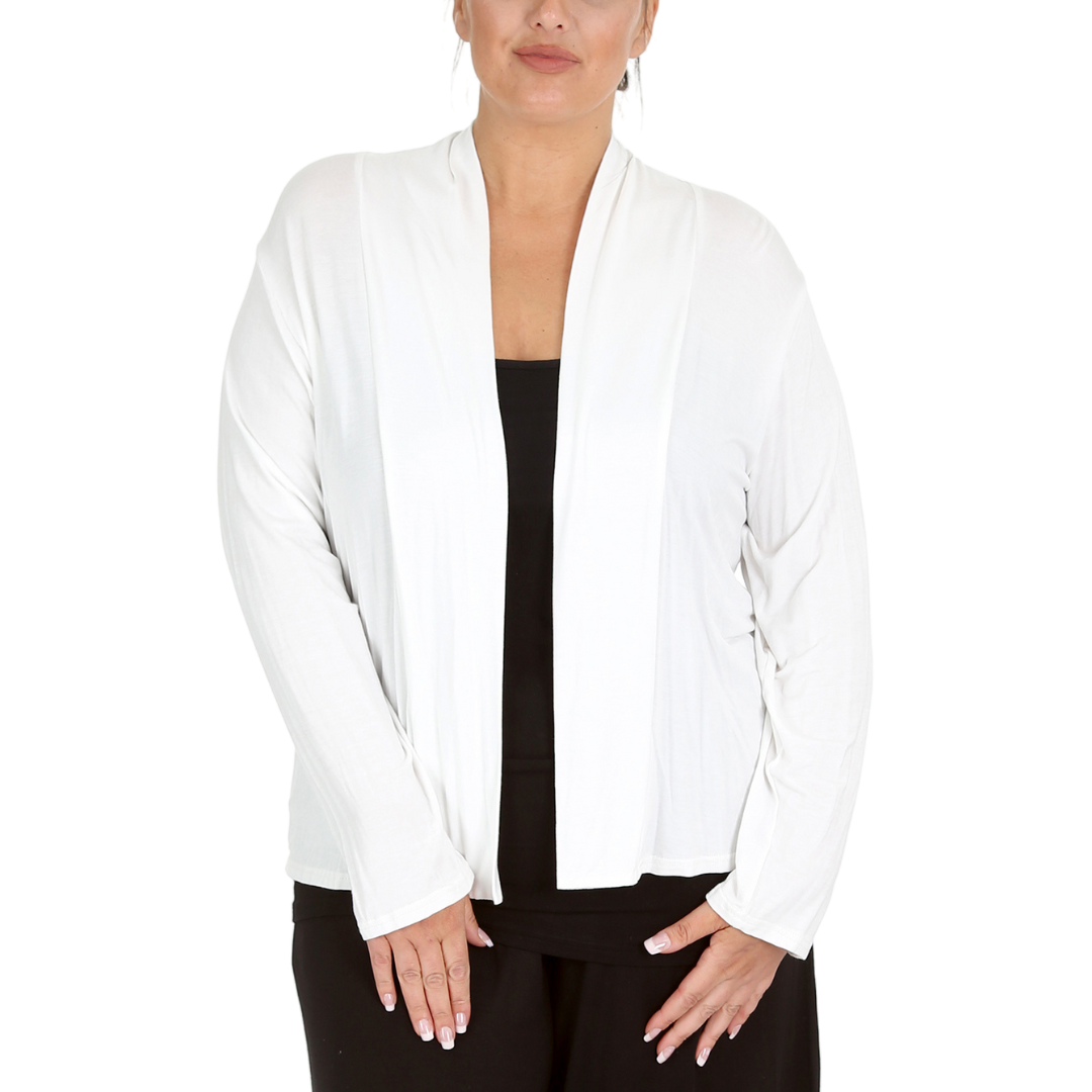 Nouvelle Women Plus Size Ladies Shrug Scallop Lace Back Cardigan Hip Length - Picture 16 of 34