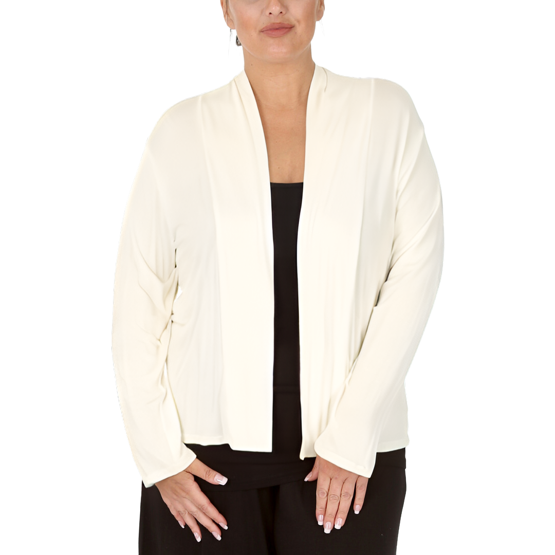 Nouvelle Women Plus Size Ladies Shrug Scallop Lace Back Cardigan Hip Length - Picture 27 of 34