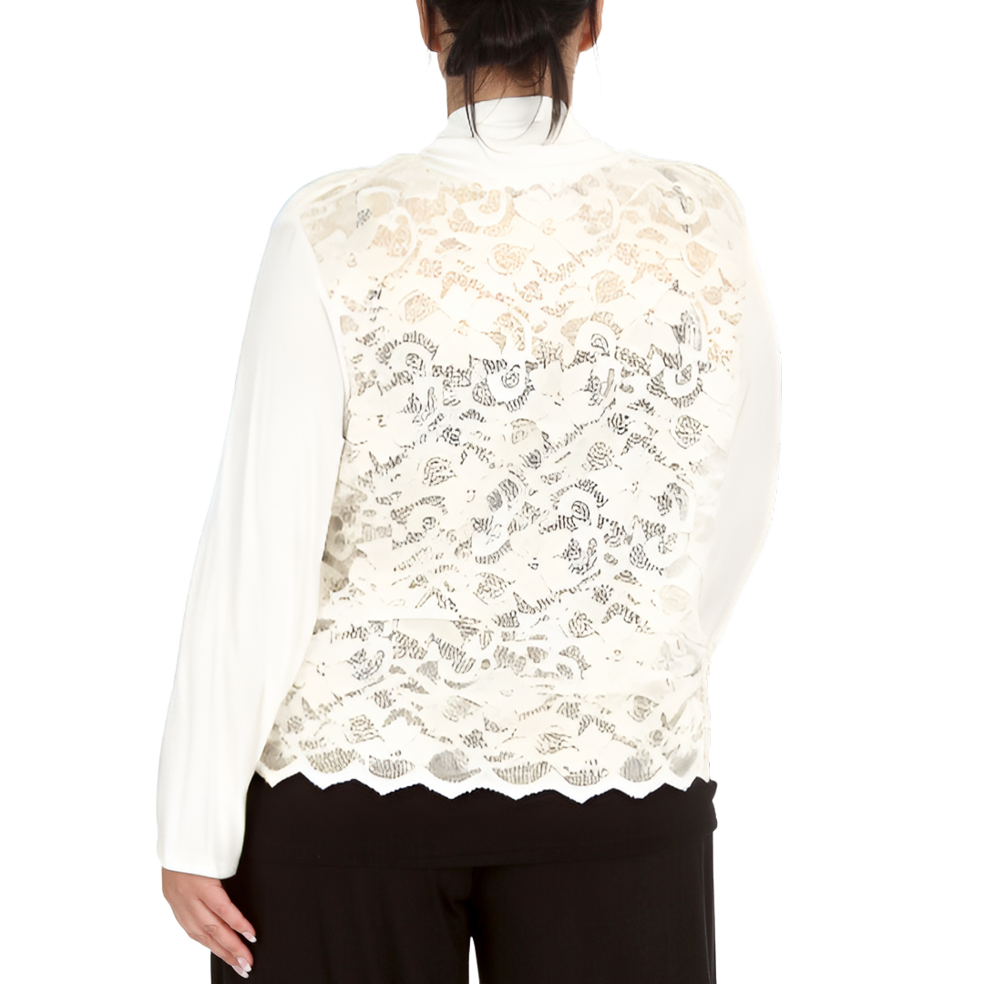 Nouvelle Women Plus Size Ladies Shrug Scallop Lace Back Cardigan Hip Length - Picture 24 of 34