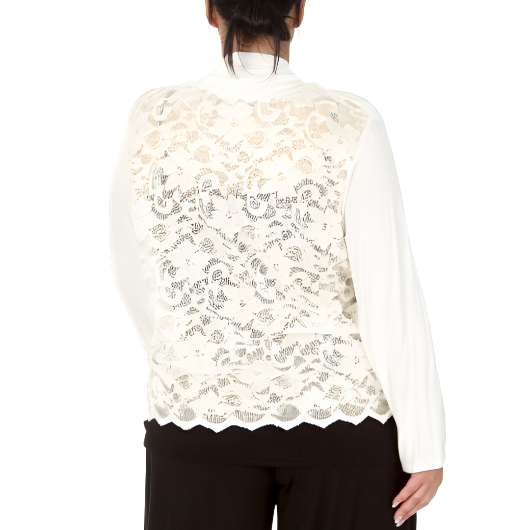 Nouvelle Women Plus Size Ladies Shrug Scallop Lace Back Cardigan Hip Length - Picture 23 of 34