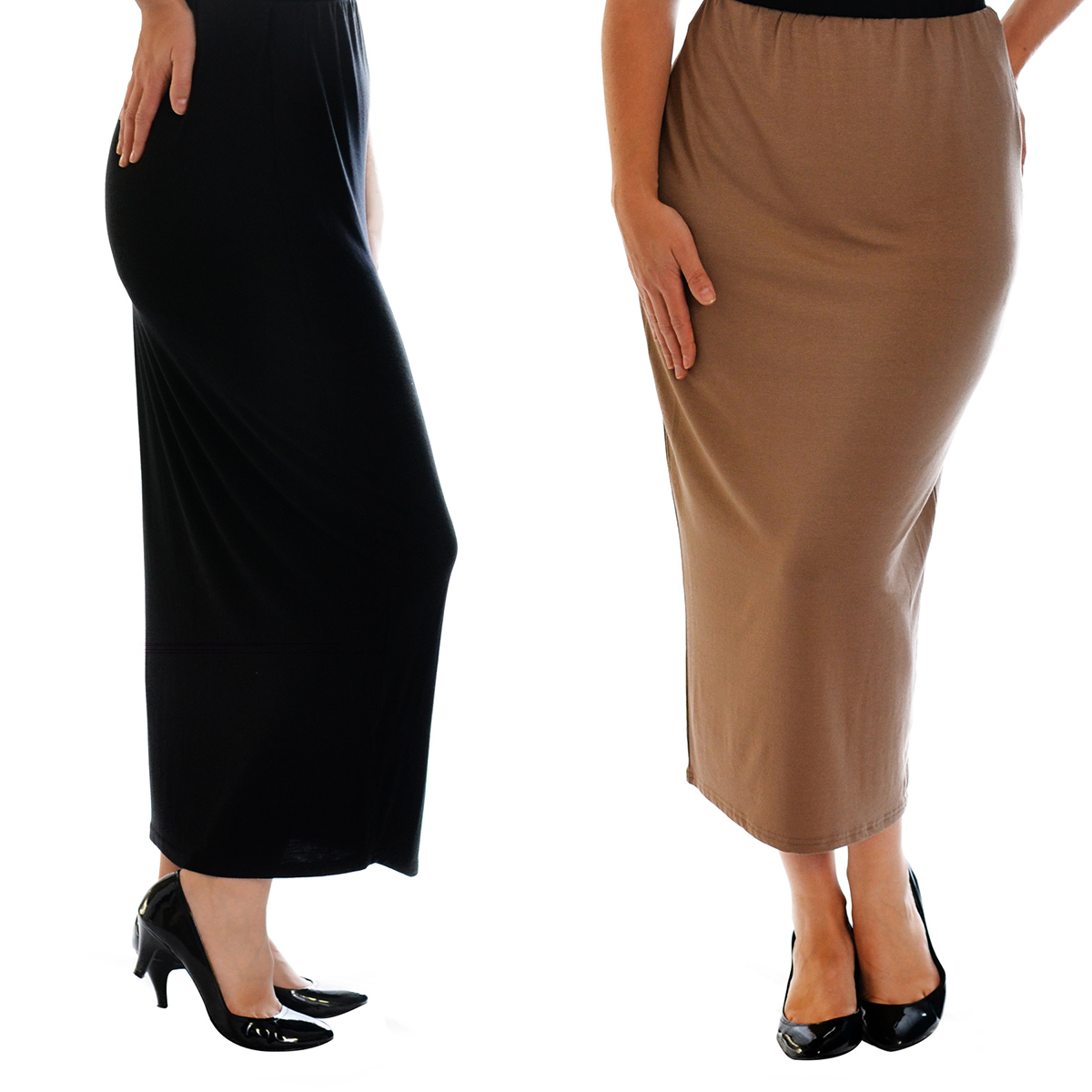 Womens Bodycon Pencil Skirts Ladies Stretch Skirt Long Office Work Sexy  Nouvelle | eBay