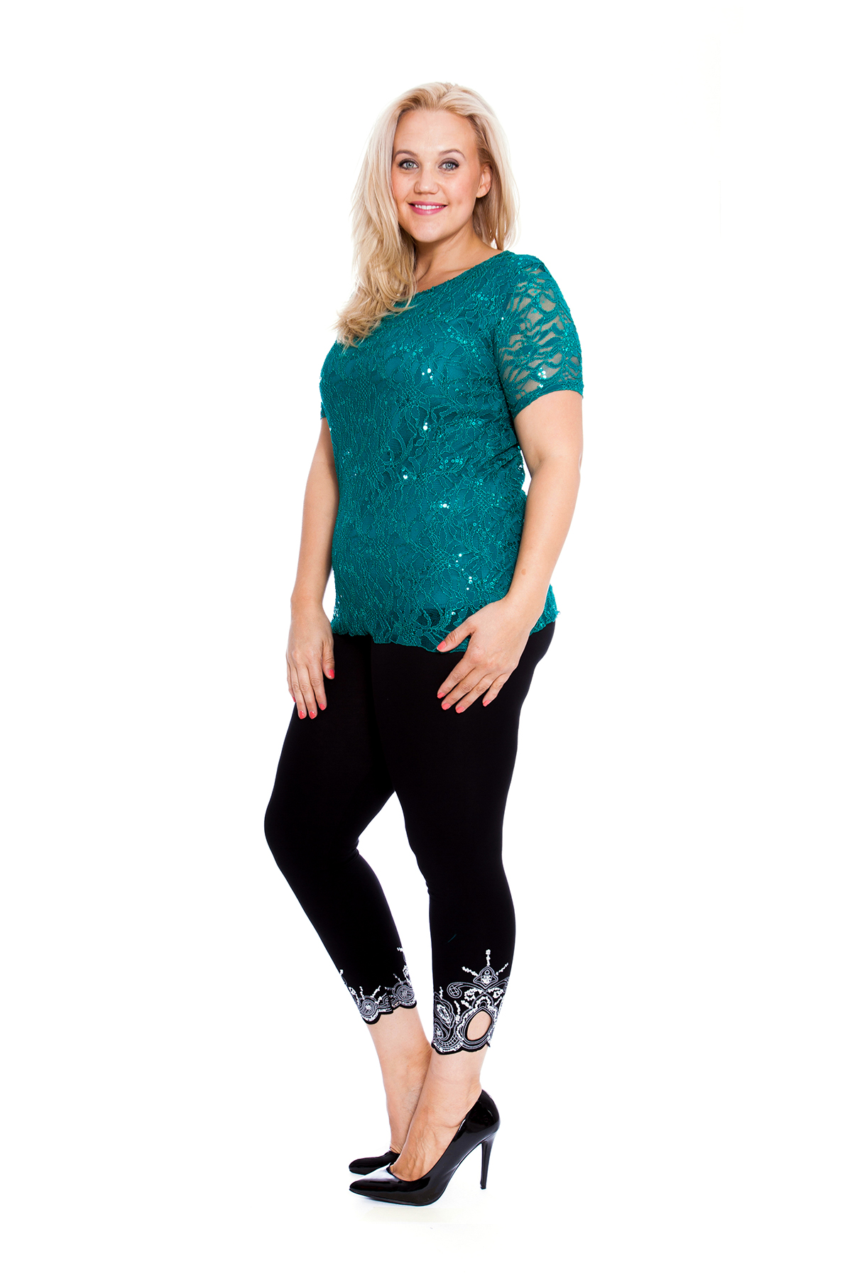 New Womens Top Plus Size Ladies Shirt Tunic Floral Lace Sequins Party ...