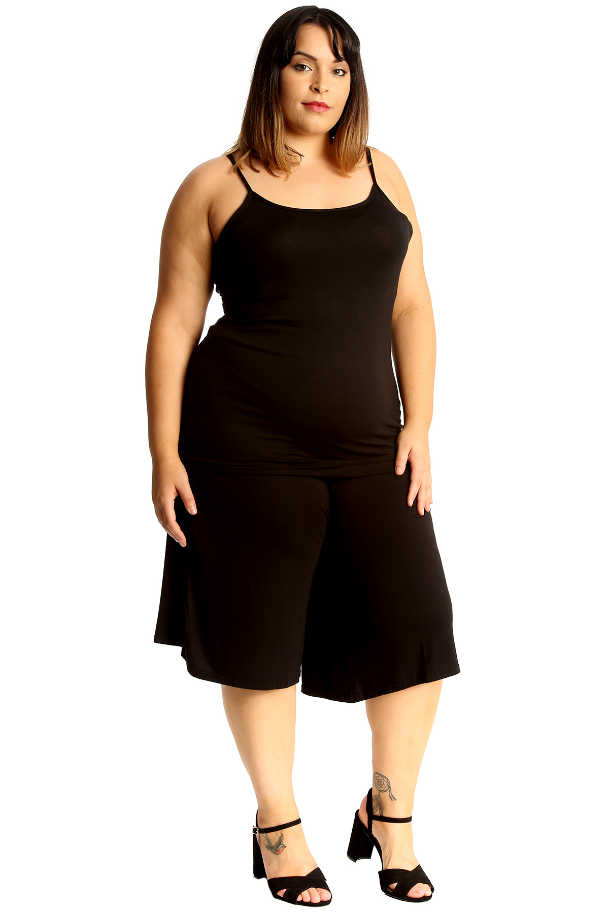 plus size culotte jumpsuit