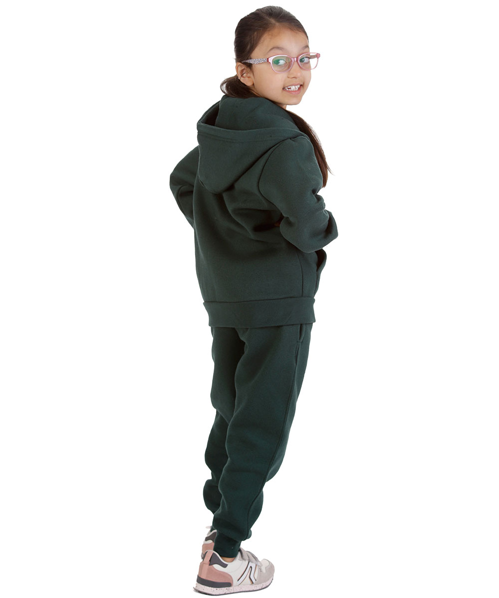 New Kids Tracksuit Fleece Zip up Hoodie Jogging Bottoms Drawstring Cuffed Warm - Picture 51 of 51