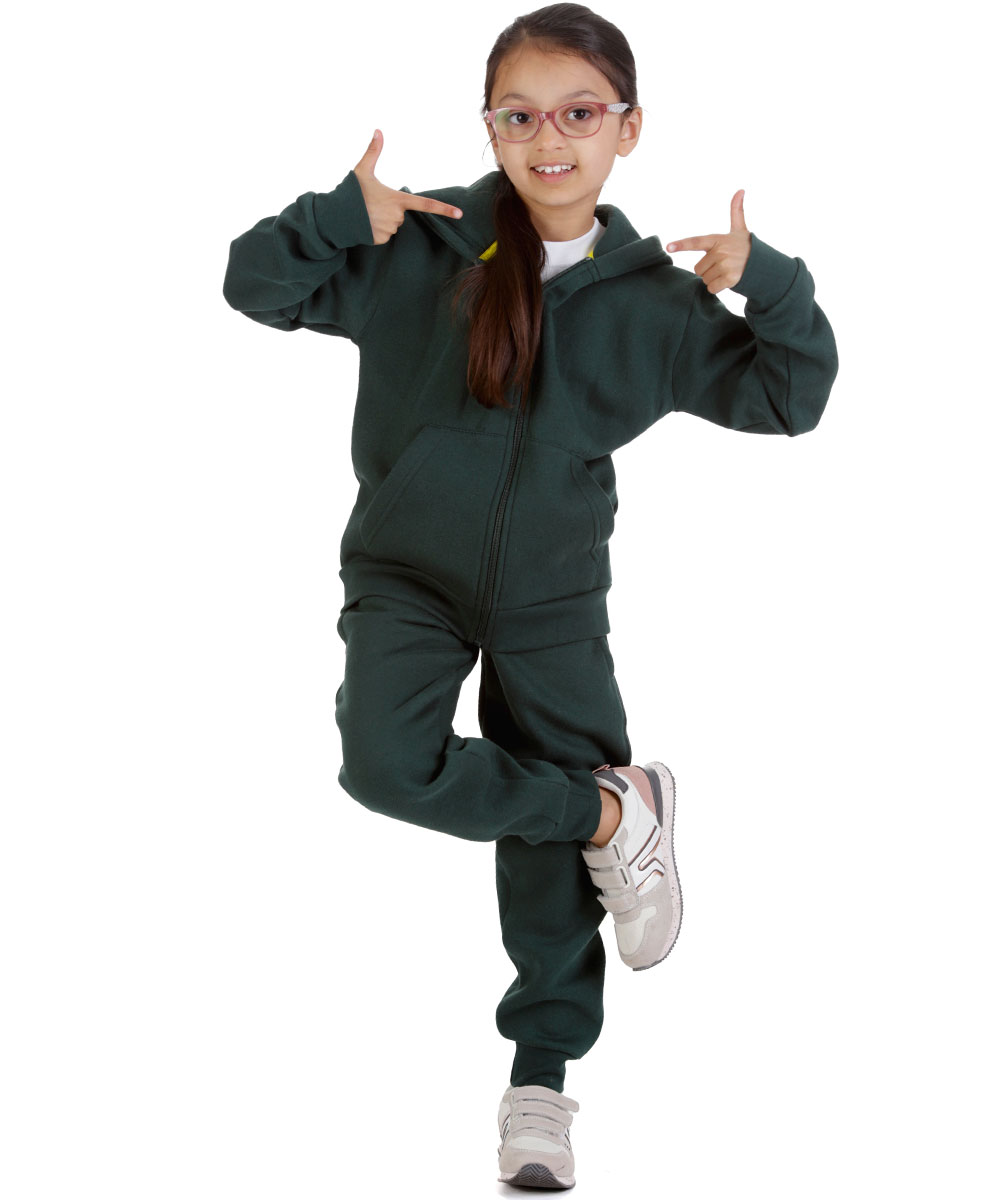 New Kids Tracksuit Fleece Zip up Hoodie Jogging Bottoms Drawstring Cuffed Warm - Picture 49 of 51